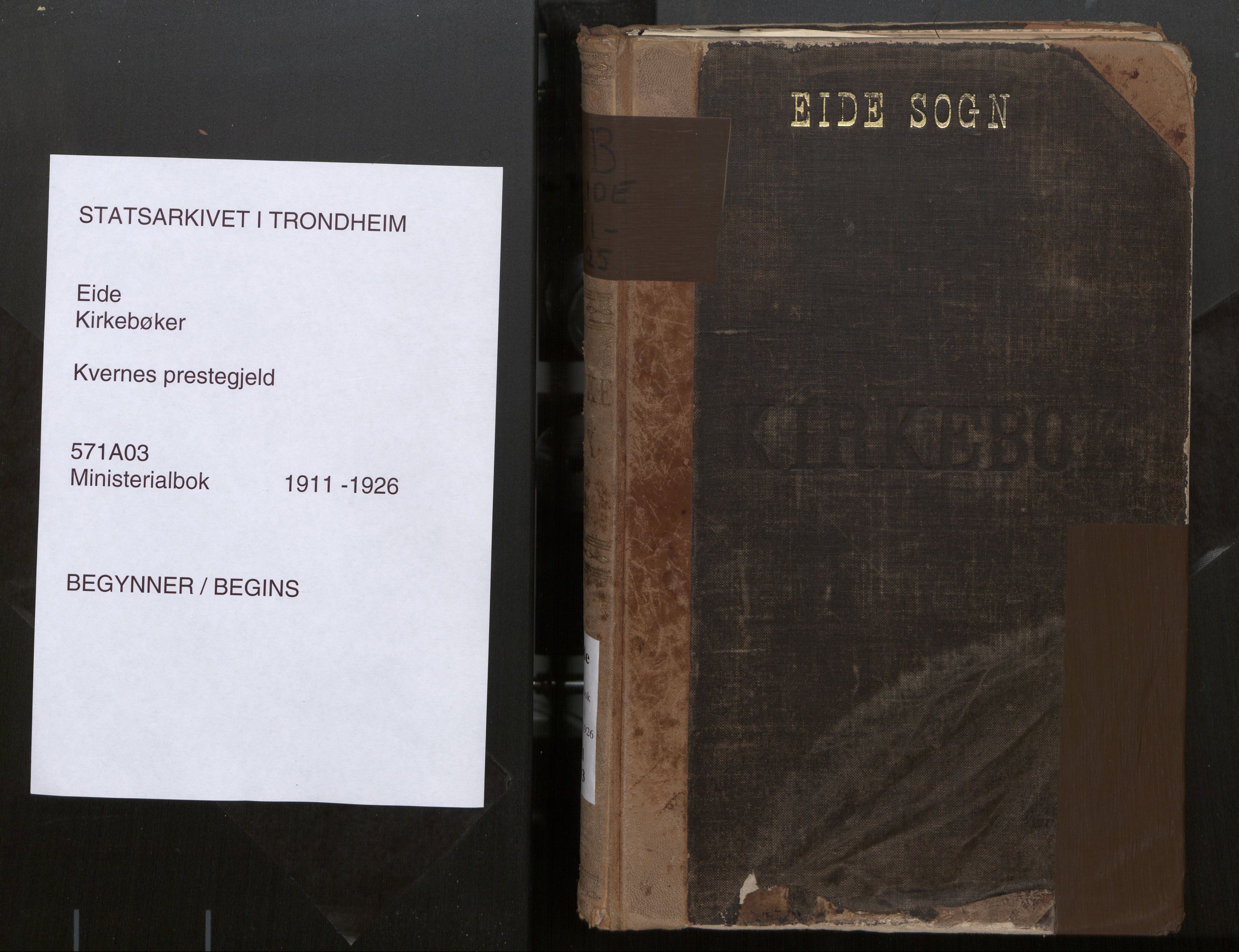Ministerialprotokoller, klokkerbøker og fødselsregistre - Møre og Romsdal, SAT/A-1454/571/L0836b: Parish register (official) no. 571A03, 1911-1926