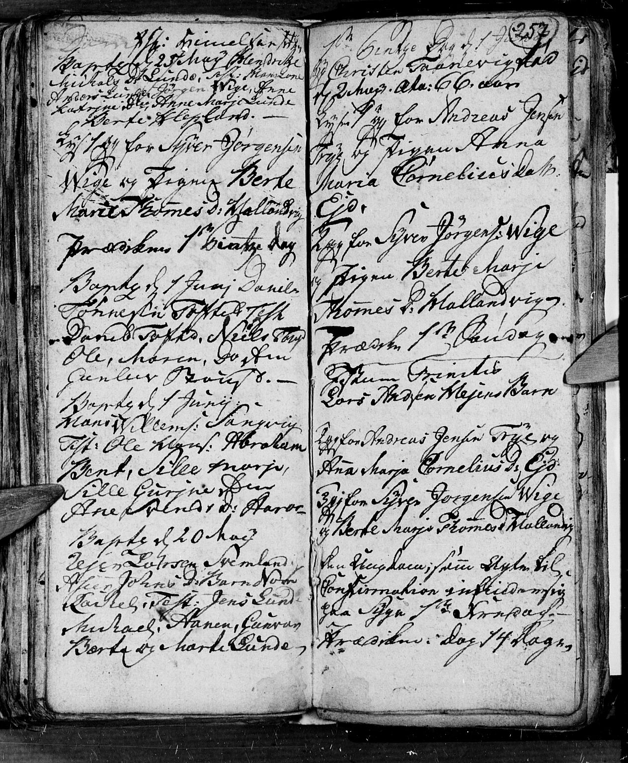 Søgne sokneprestkontor, AV/SAK-1111-0037/F/Fb/Fbb/L0001: Parish register (copy) no. B 1, 1779-1802, p. 257