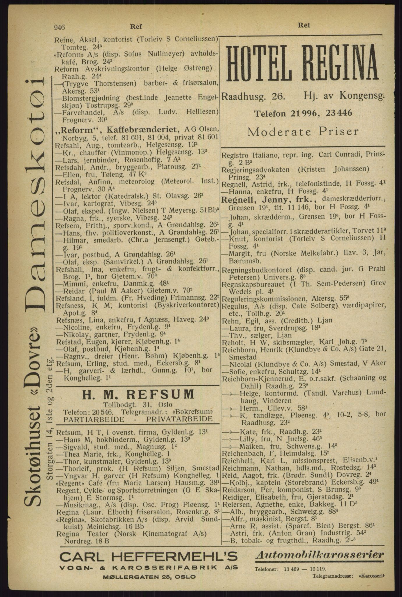 Kristiania/Oslo adressebok, PUBL/-, 1927, p. 946