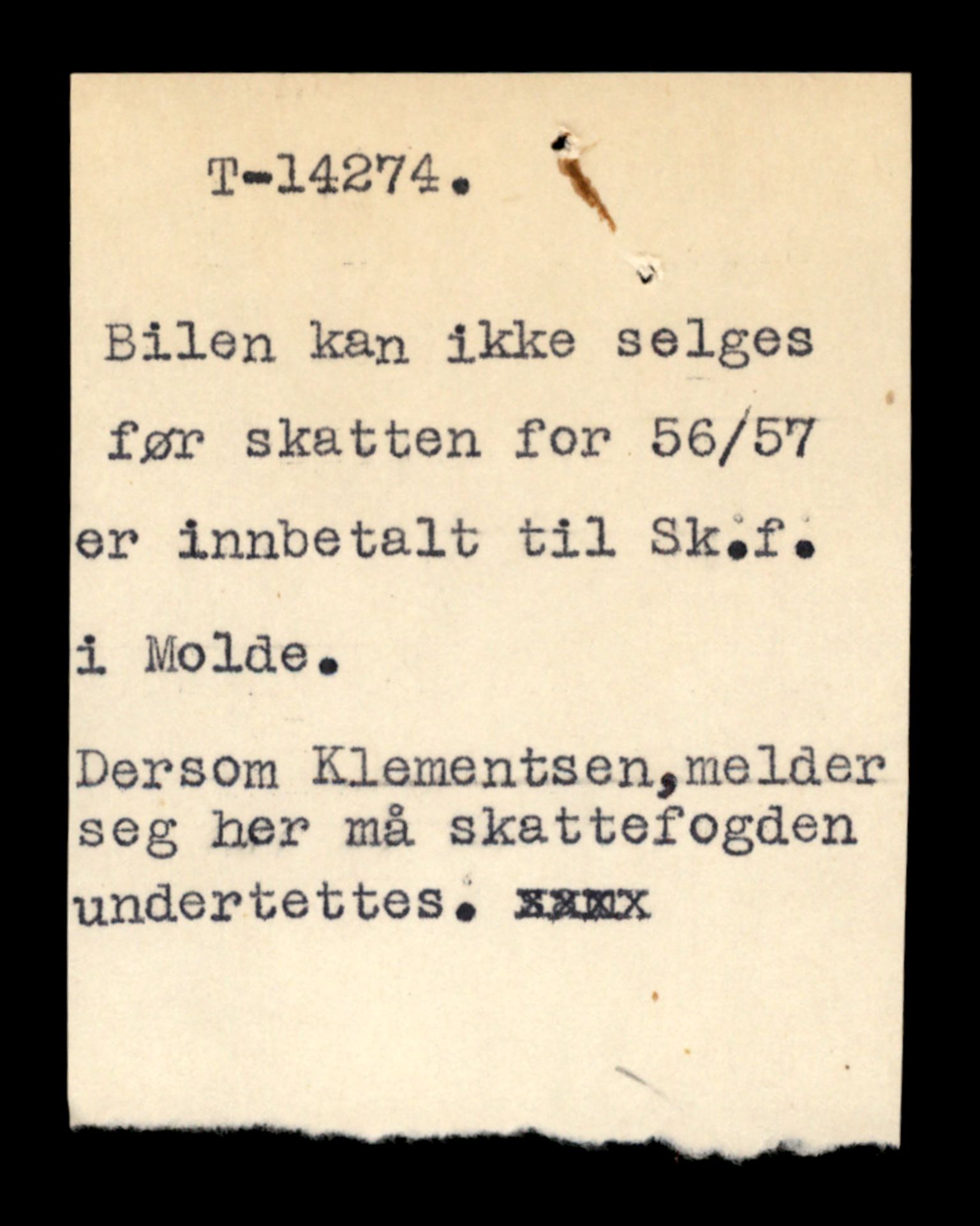 Møre og Romsdal vegkontor - Ålesund trafikkstasjon, AV/SAT-A-4099/F/Fe/L0044: Registreringskort for kjøretøy T 14205 - T 14319, 1927-1998, p. 2035