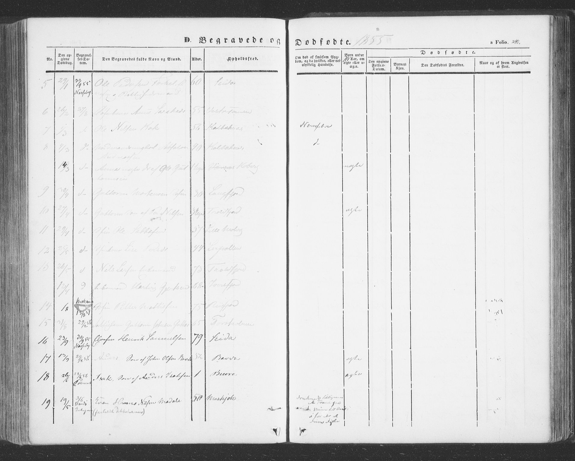 Tana sokneprestkontor, AV/SATØ-S-1334/H/Ha/L0001kirke: Parish register (official) no. 1, 1846-1861, p. 246