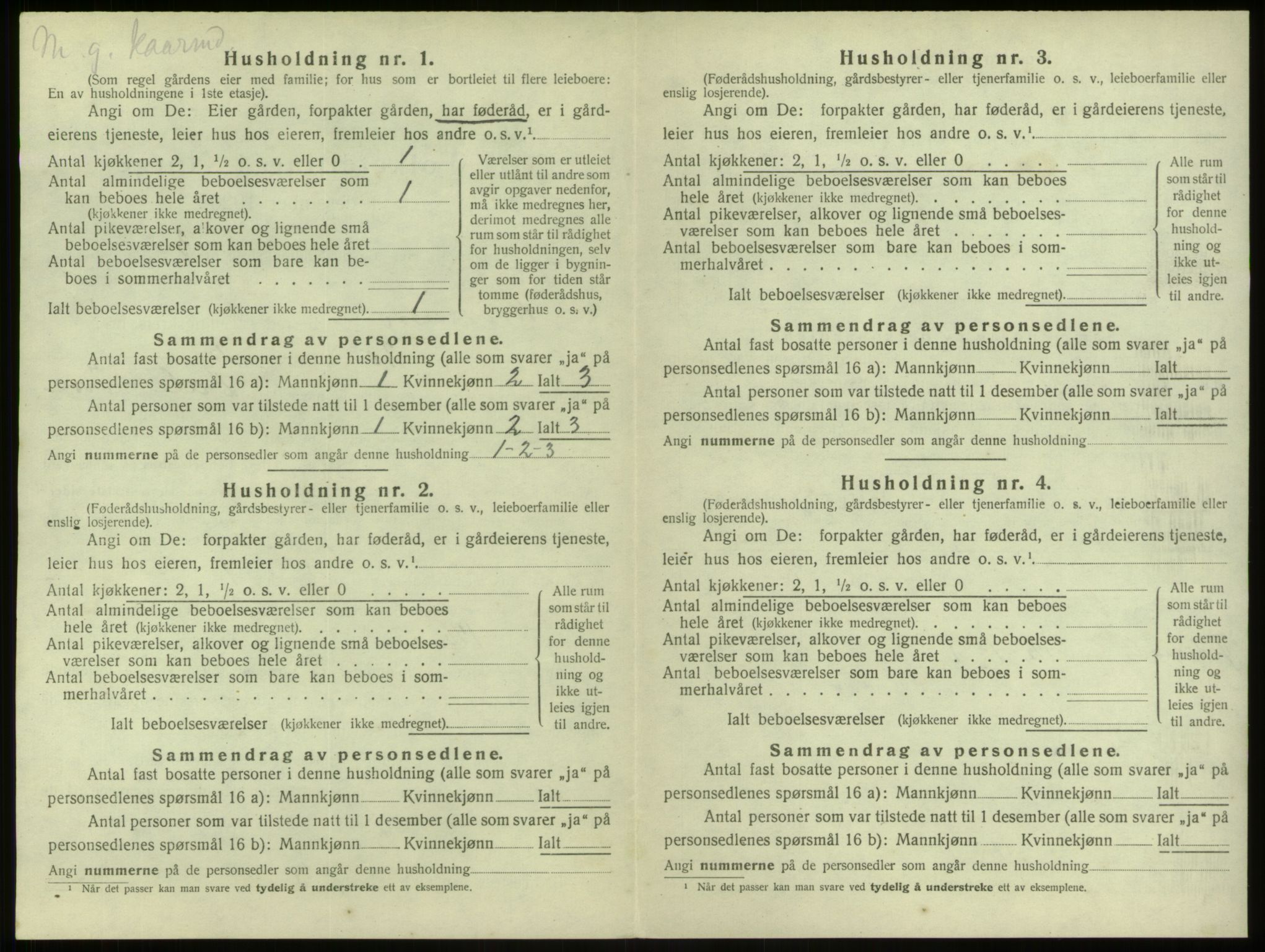 SAB, 1920 census for Alversund, 1920, p. 282