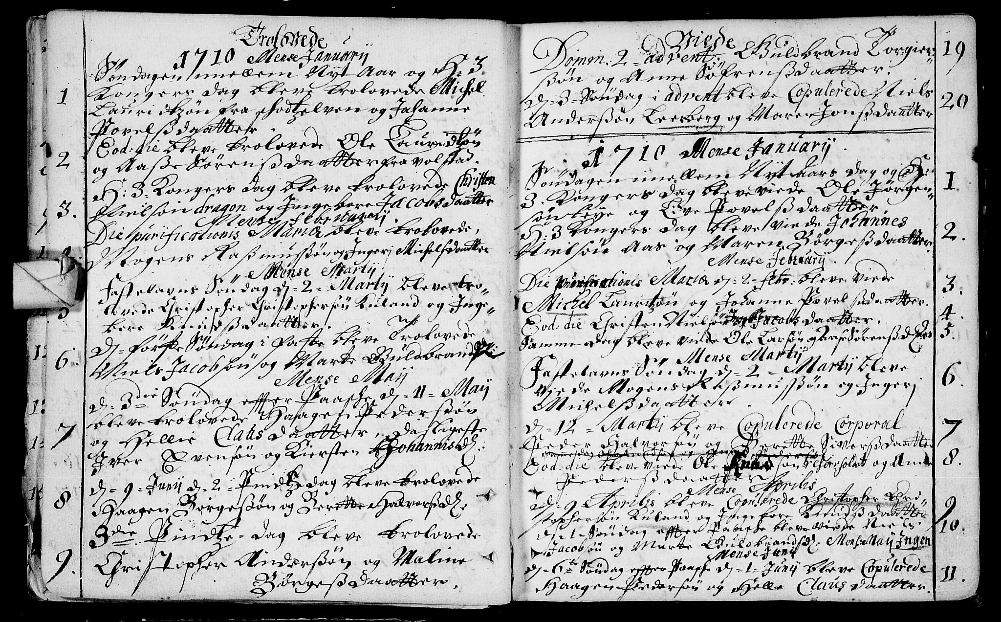 Eiker kirkebøker, AV/SAKO-A-4/F/Fa/L0005: Parish register (official) no. I 5 /1, 1705-1759