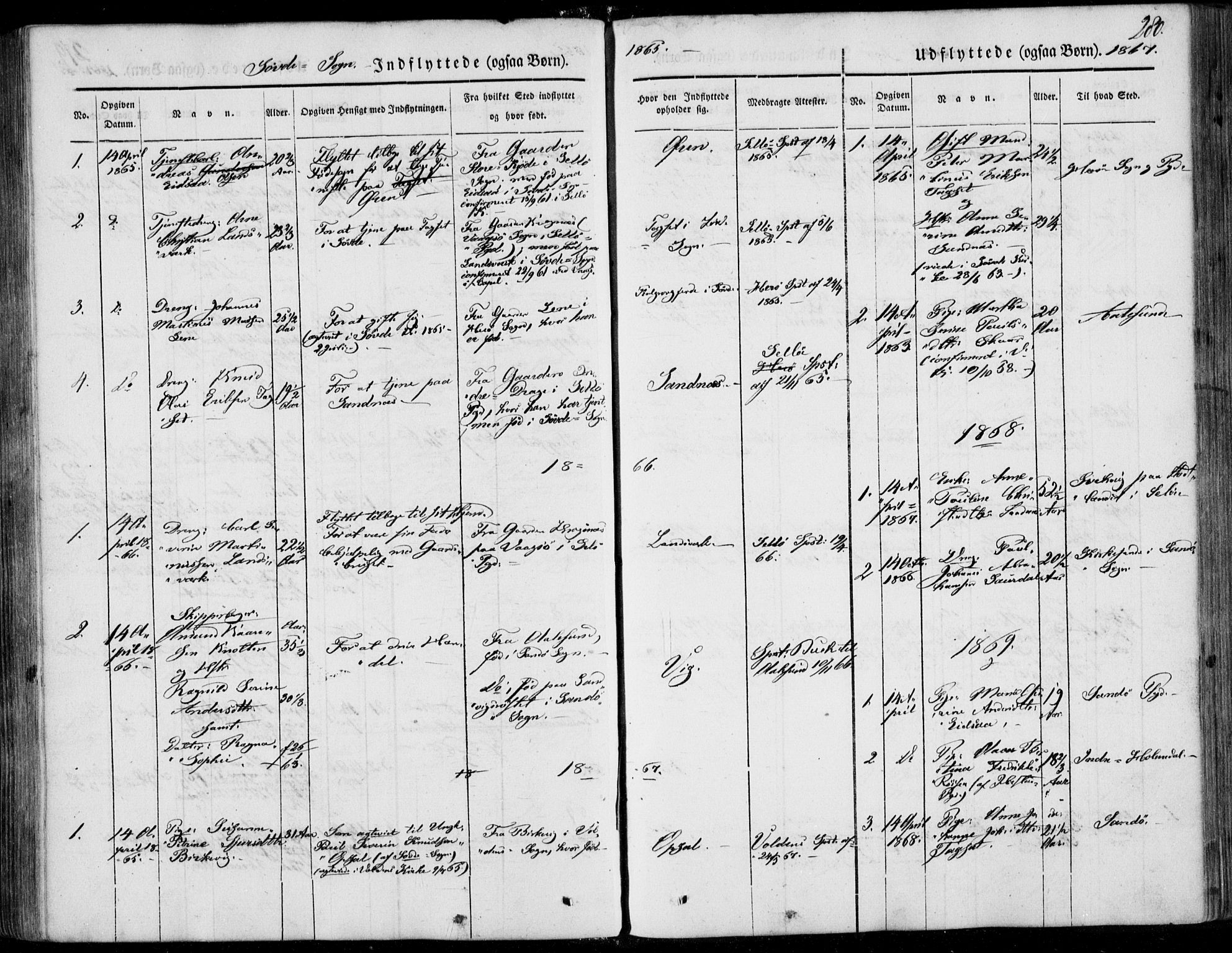 Ministerialprotokoller, klokkerbøker og fødselsregistre - Møre og Romsdal, SAT/A-1454/502/L0023: Parish register (official) no. 502A01, 1844-1873, p. 280