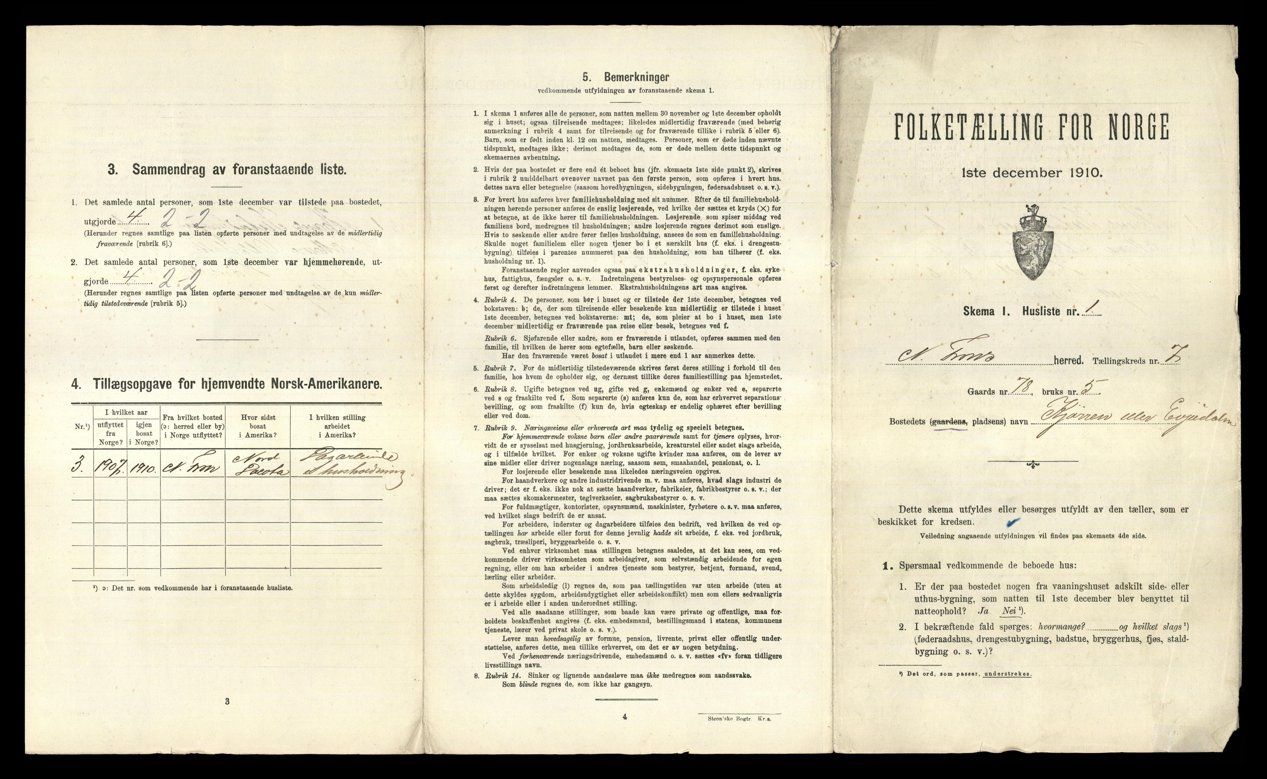 RA, 1910 census for Nord-Fron, 1910, p. 786