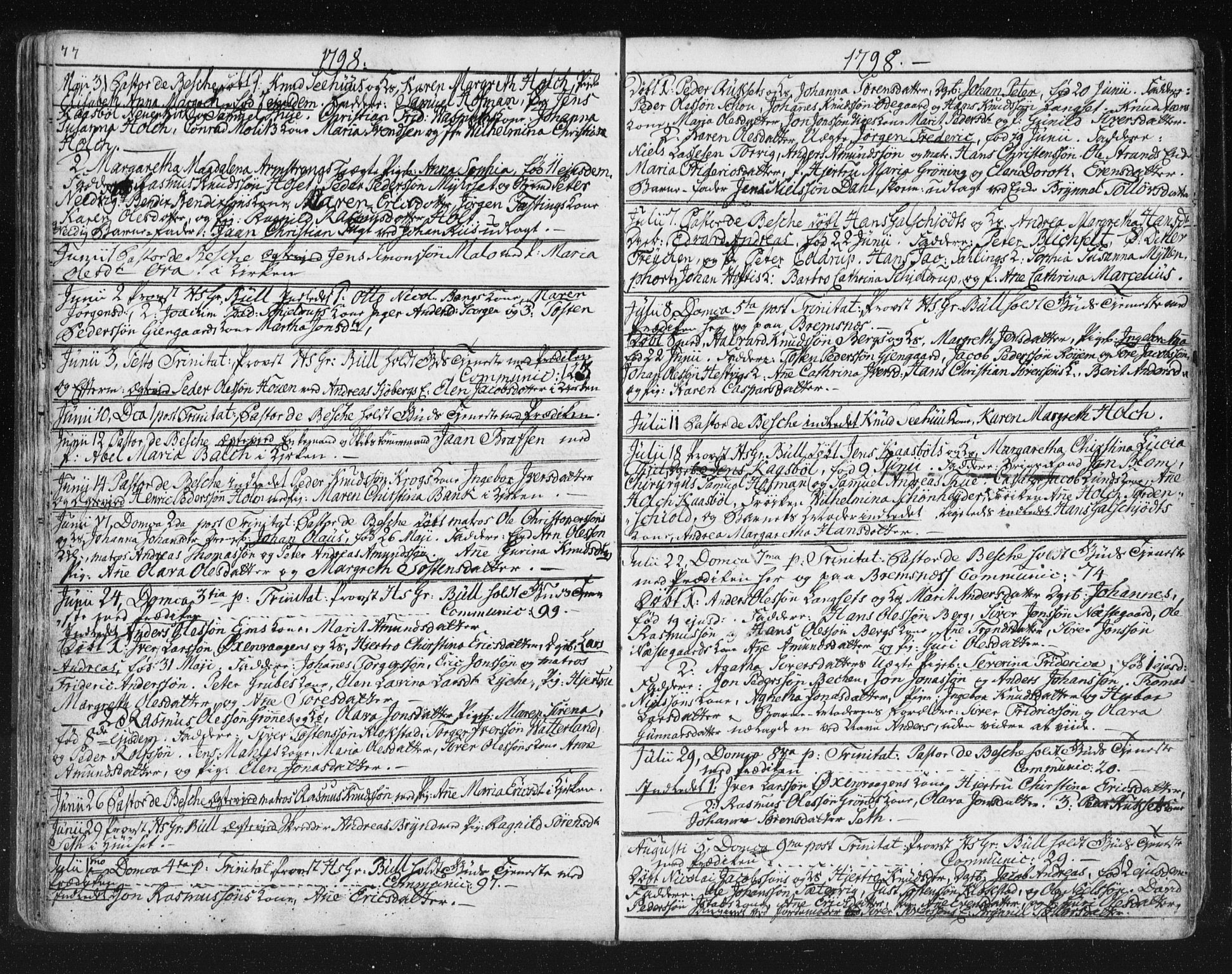 Ministerialprotokoller, klokkerbøker og fødselsregistre - Møre og Romsdal, SAT/A-1454/572/L0841: Parish register (official) no. 572A04, 1784-1819, p. 77