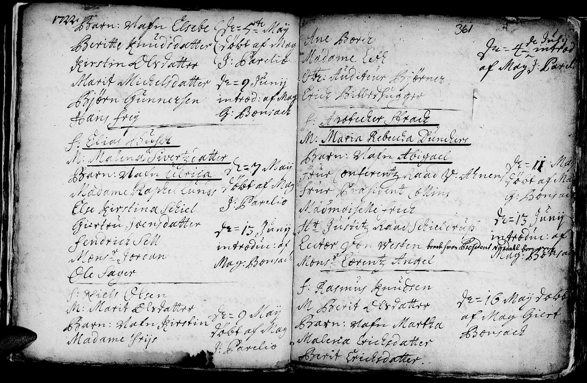 Ministerialprotokoller, klokkerbøker og fødselsregistre - Sør-Trøndelag, SAT/A-1456/601/L0035: Parish register (official) no. 601A03, 1713-1728, p. 361