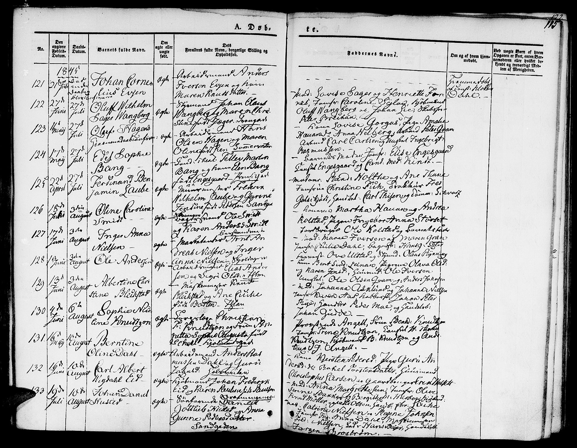 Ministerialprotokoller, klokkerbøker og fødselsregistre - Sør-Trøndelag, SAT/A-1456/601/L0048: Parish register (official) no. 601A16, 1840-1847, p. 115