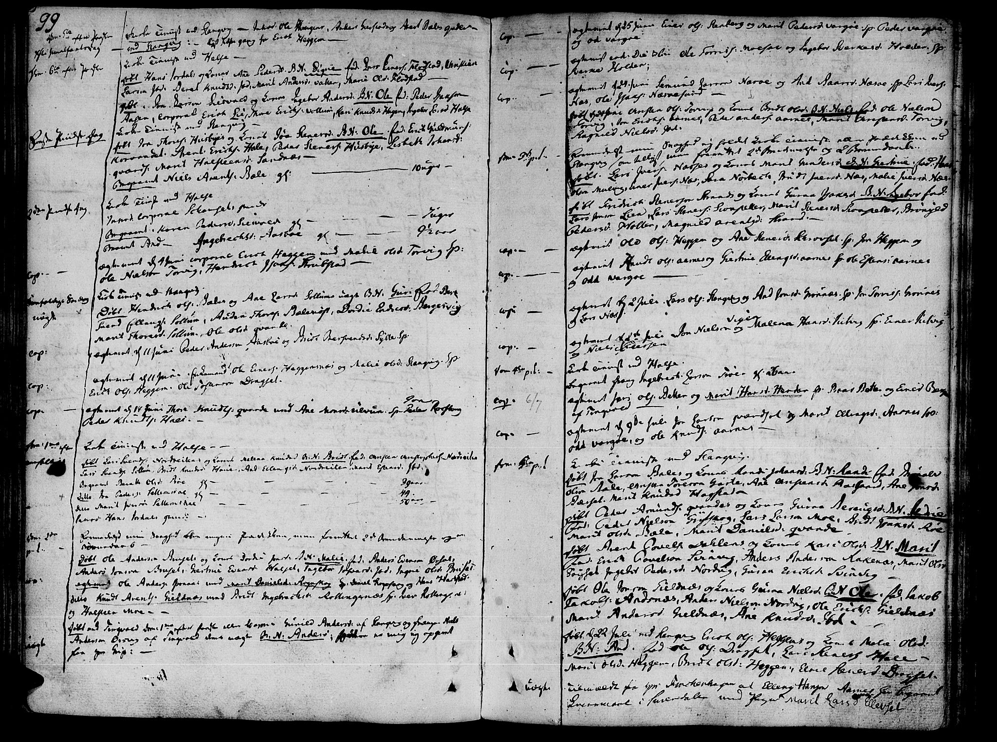 Ministerialprotokoller, klokkerbøker og fødselsregistre - Møre og Romsdal, SAT/A-1454/592/L1022: Parish register (official) no. 592A01, 1784-1819, p. 99