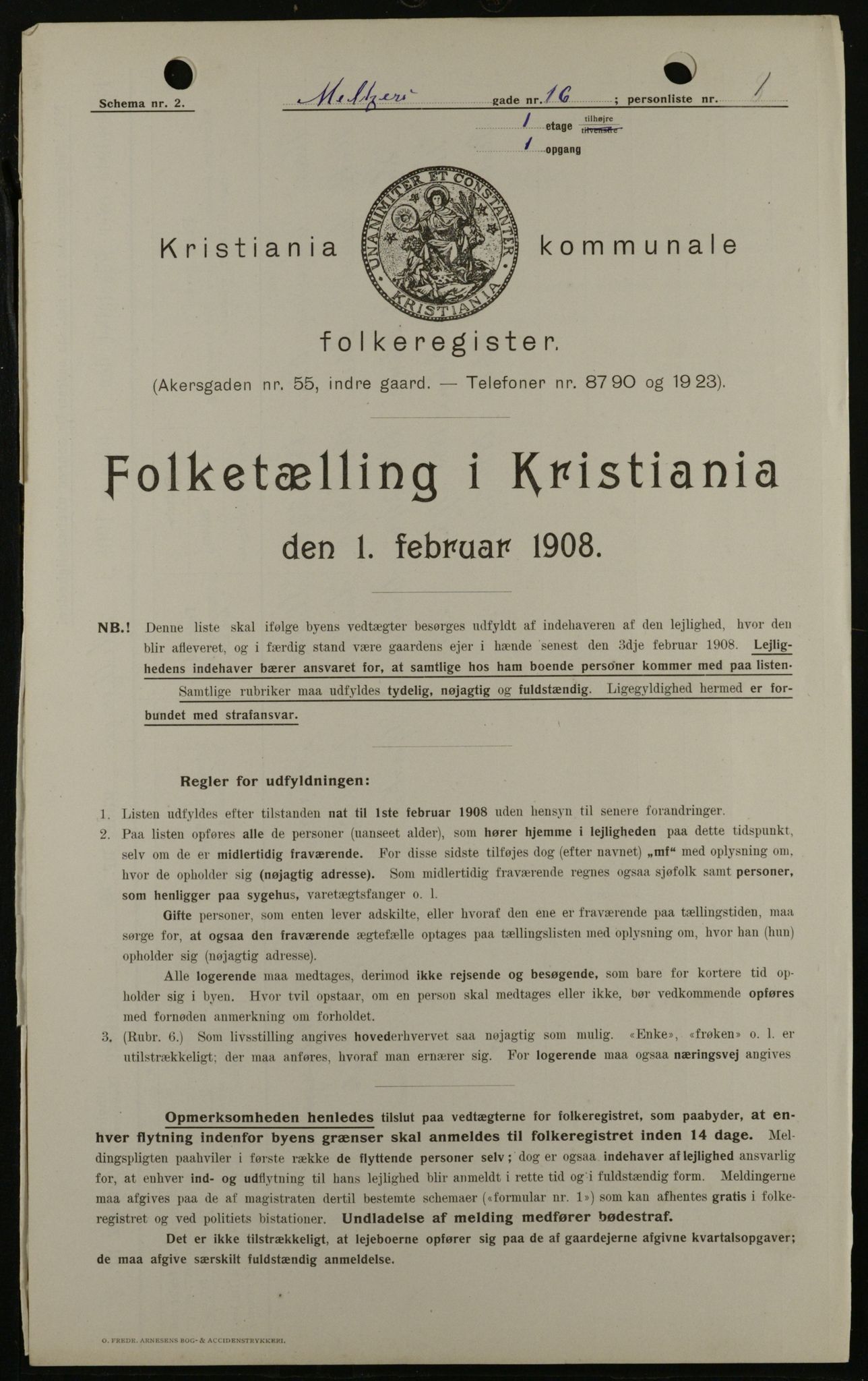 OBA, Municipal Census 1908 for Kristiania, 1908, p. 58549