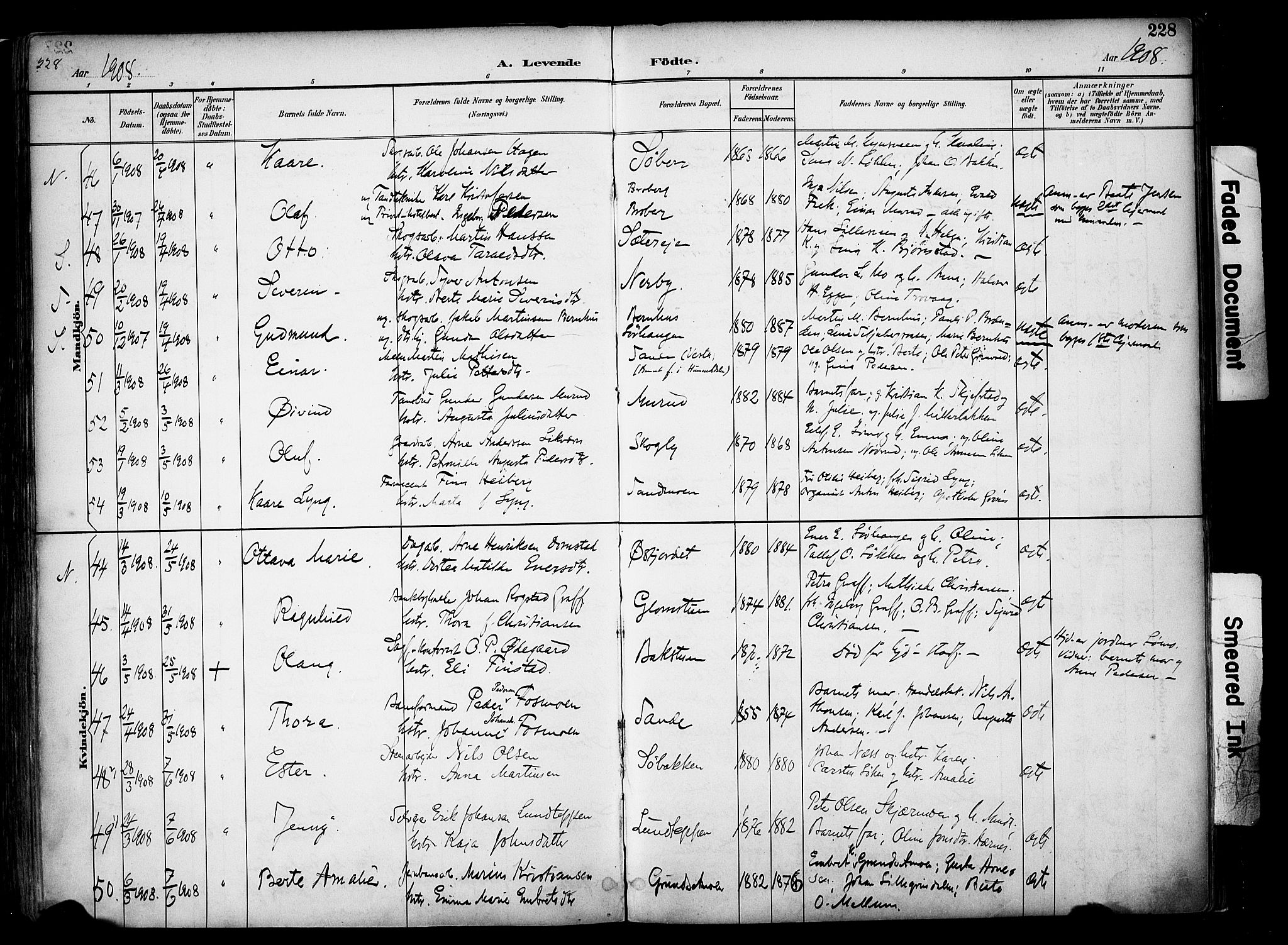 Elverum prestekontor, AV/SAH-PREST-044/H/Ha/Haa/L0014: Parish register (official) no. 14, 1891-1909, p. 228