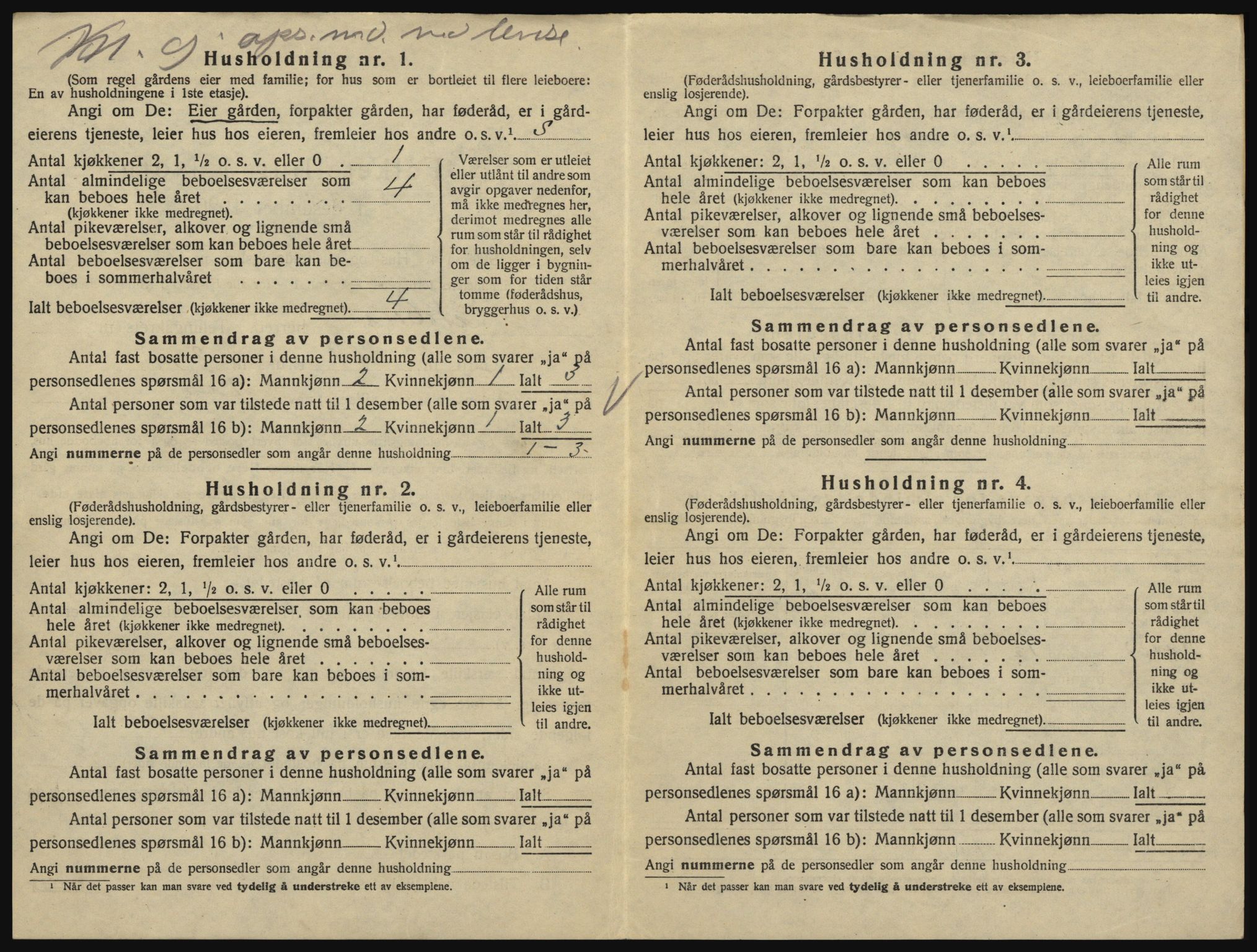 SAO, 1920 census for Eidsberg, 1920, p. 1180