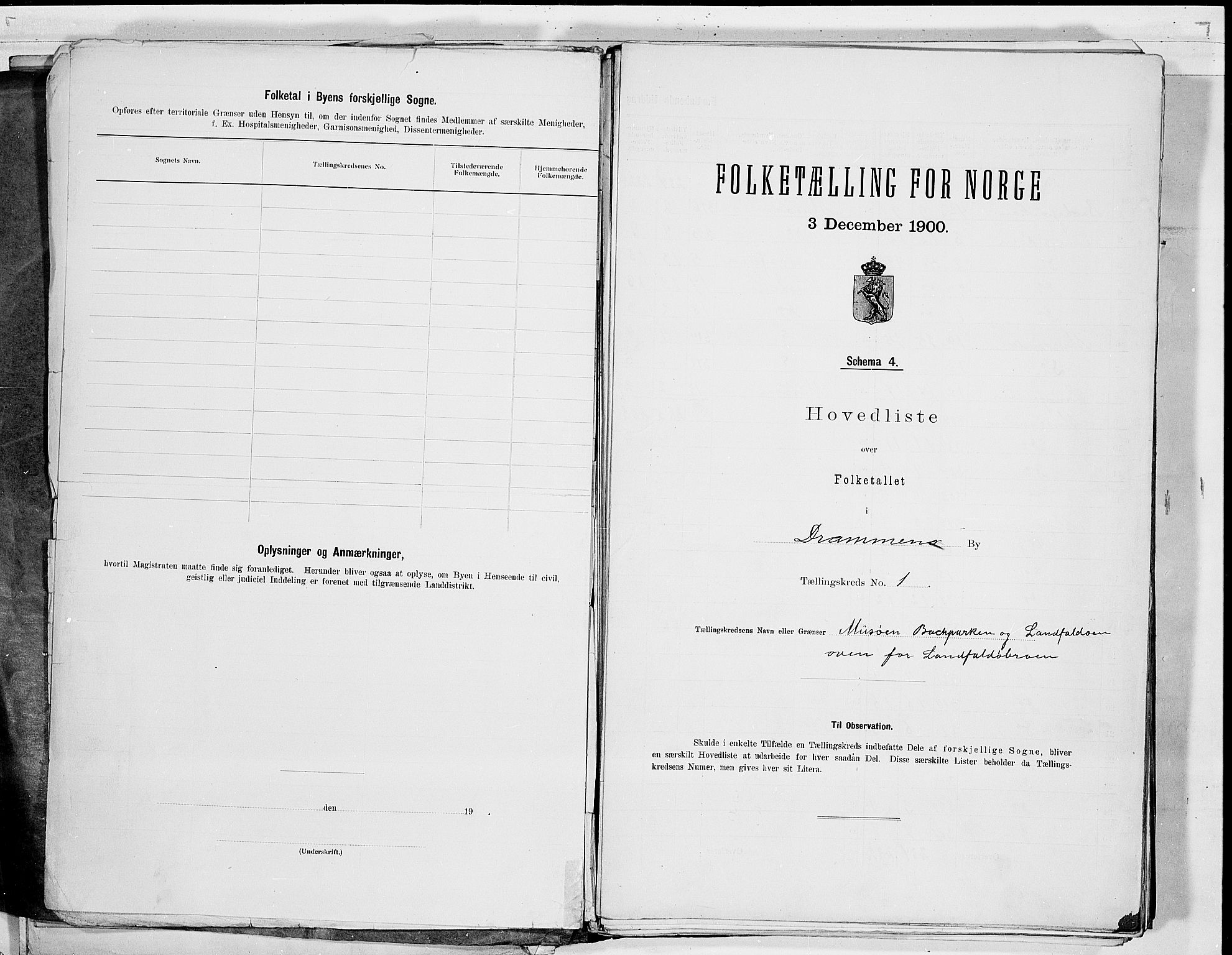 RA, 1900 census for Drammen, 1900, p. 7