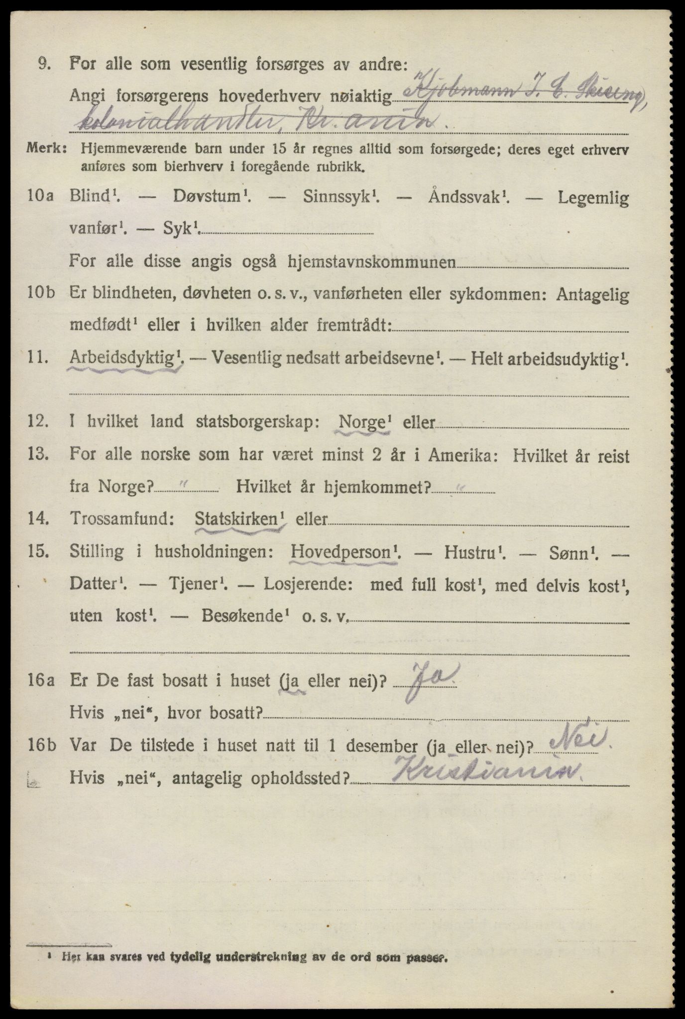 SAO, 1920 census for Kråkstad, 1920, p. 8292