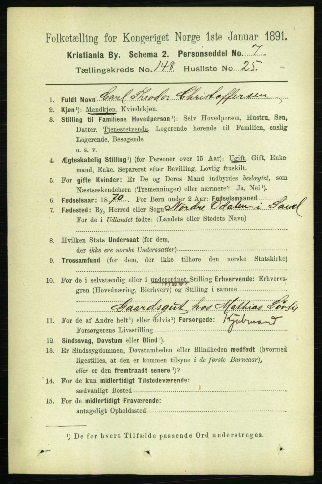 RA, 1891 census for 0301 Kristiania, 1891, p. 82721