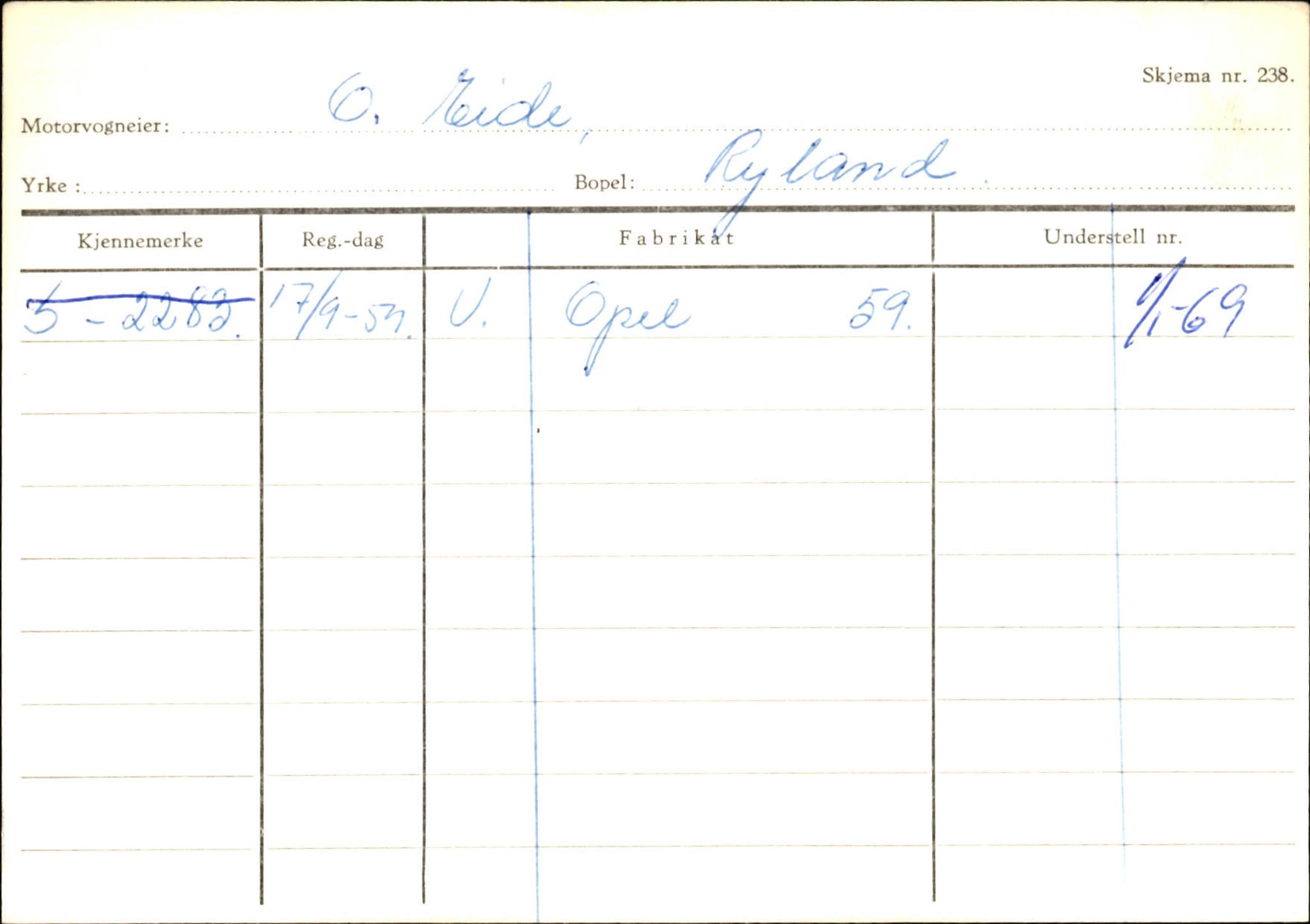 Statens vegvesen, Sogn og Fjordane vegkontor, AV/SAB-A-5301/4/F/L0133: Eigarregister Bremanger A-Å. Gaular A-H, 1945-1975, p. 213