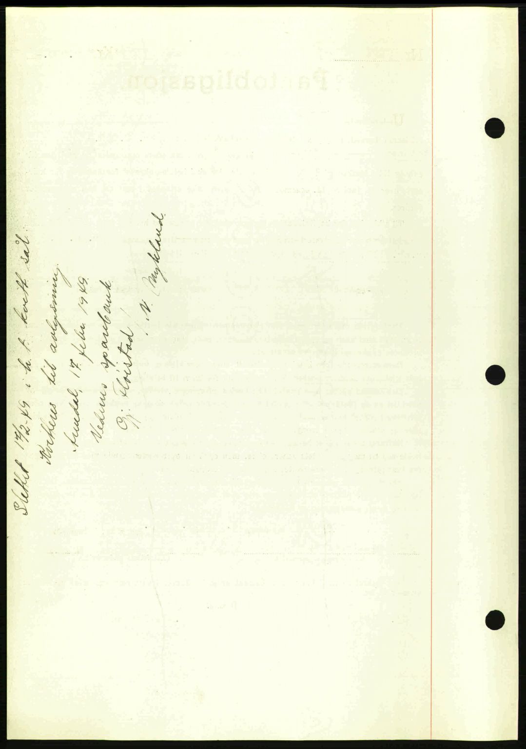 Nedenes sorenskriveri, SAK/1221-0006/G/Gb/Gbb/L0003: Mortgage book no. B3a, 1945-1945, Diary no: : 785/1945