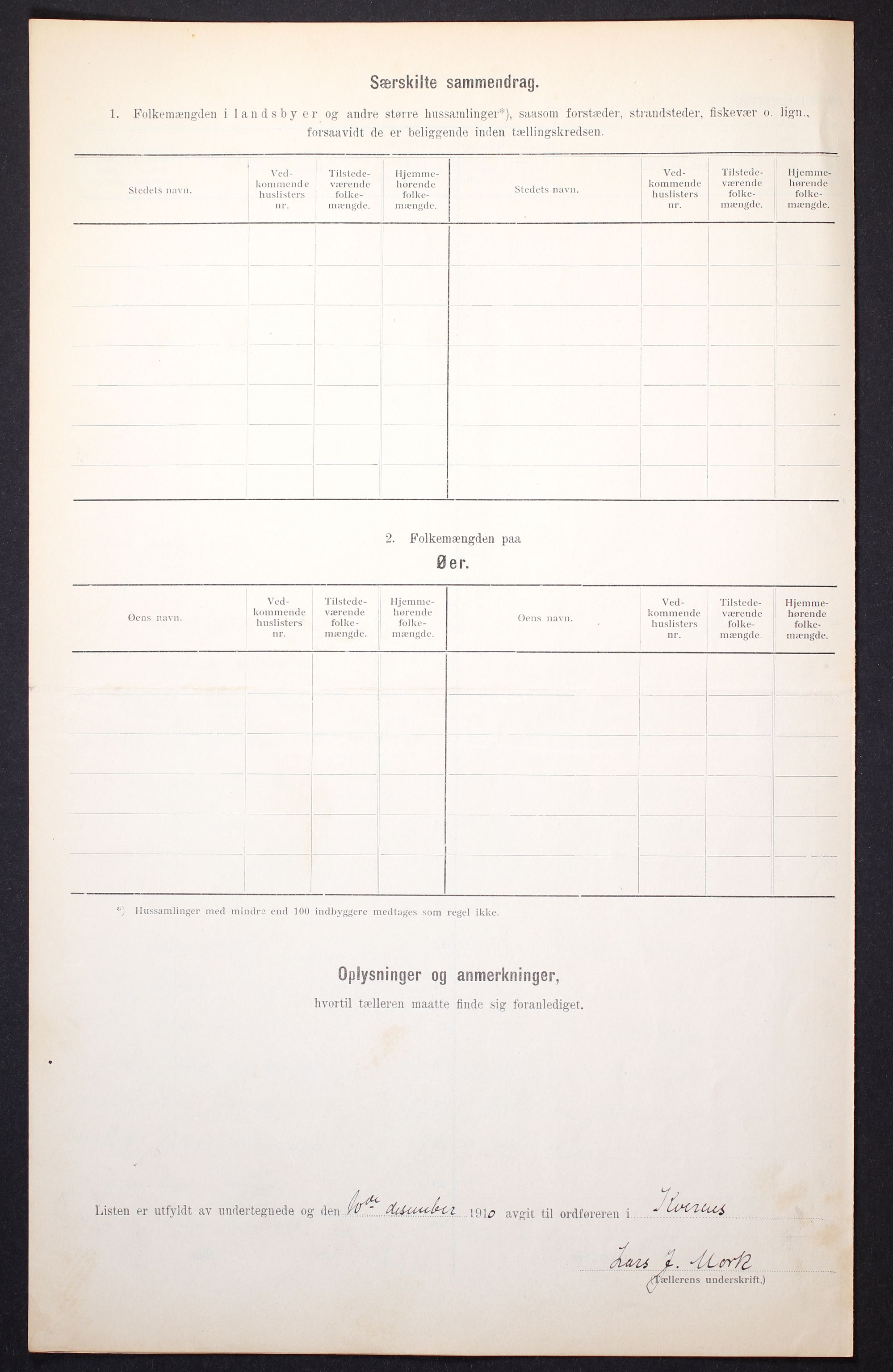 RA, 1910 census for Kvernes, 1910, p. 6