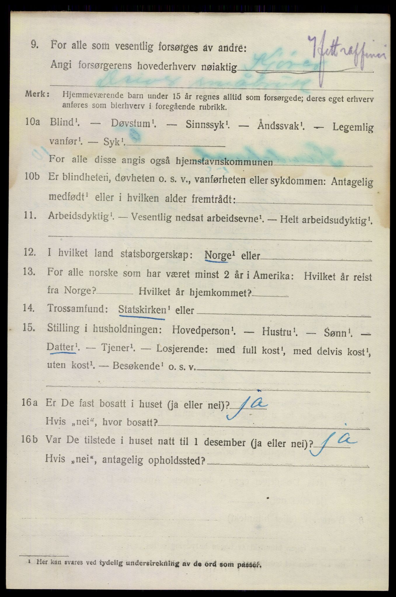 SAKO, 1920 census for Sandeherred, 1920, p. 15265