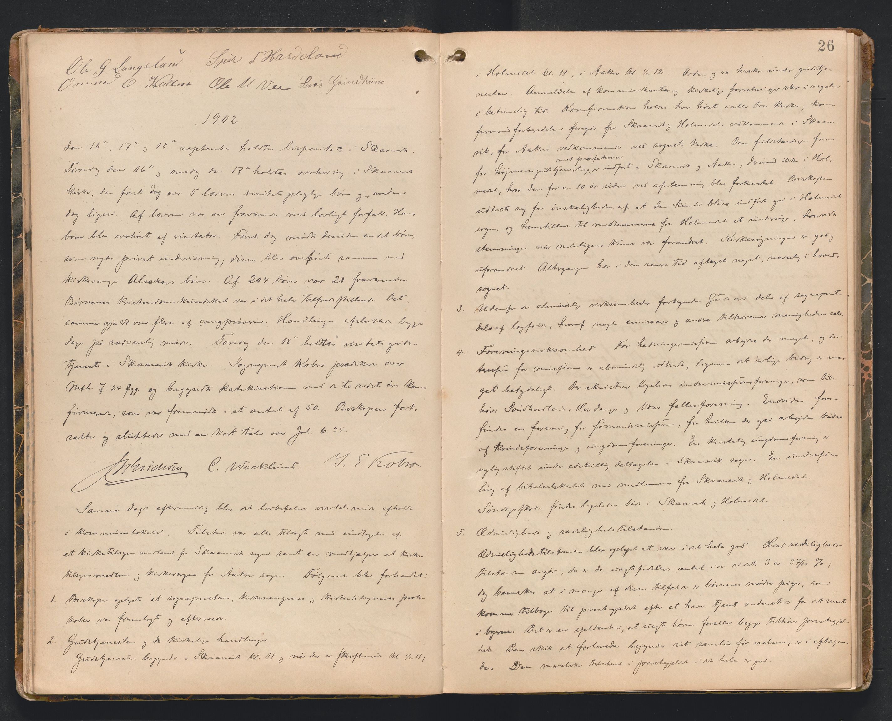 Søndre Sunnhordland prosti, AV/SAB-A-99913/F/L0002: Visitasprotokoll, 1895-1967, p. 25b-26a