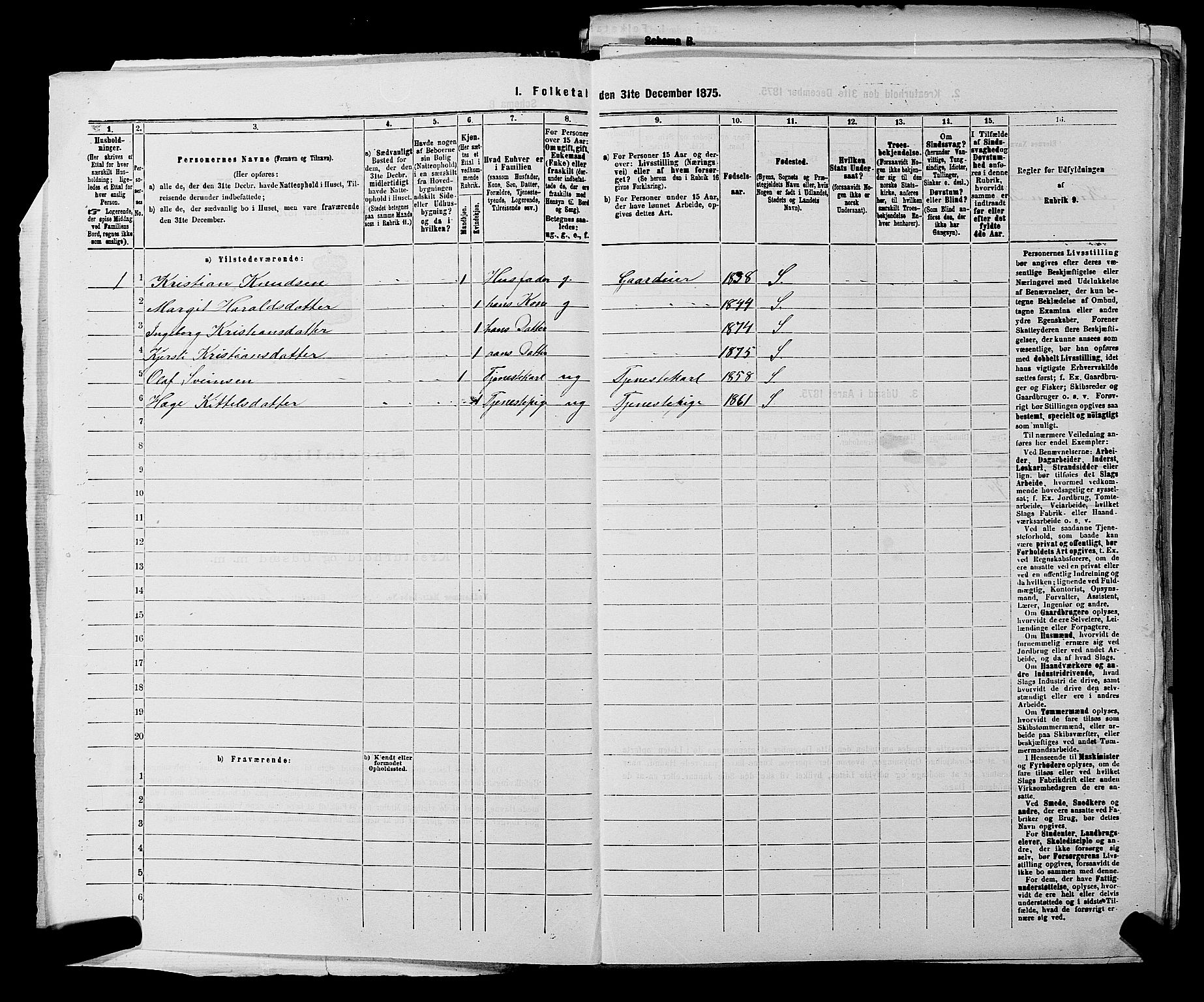 SAKO, 1875 census for 0828P Seljord, 1875, p. 170