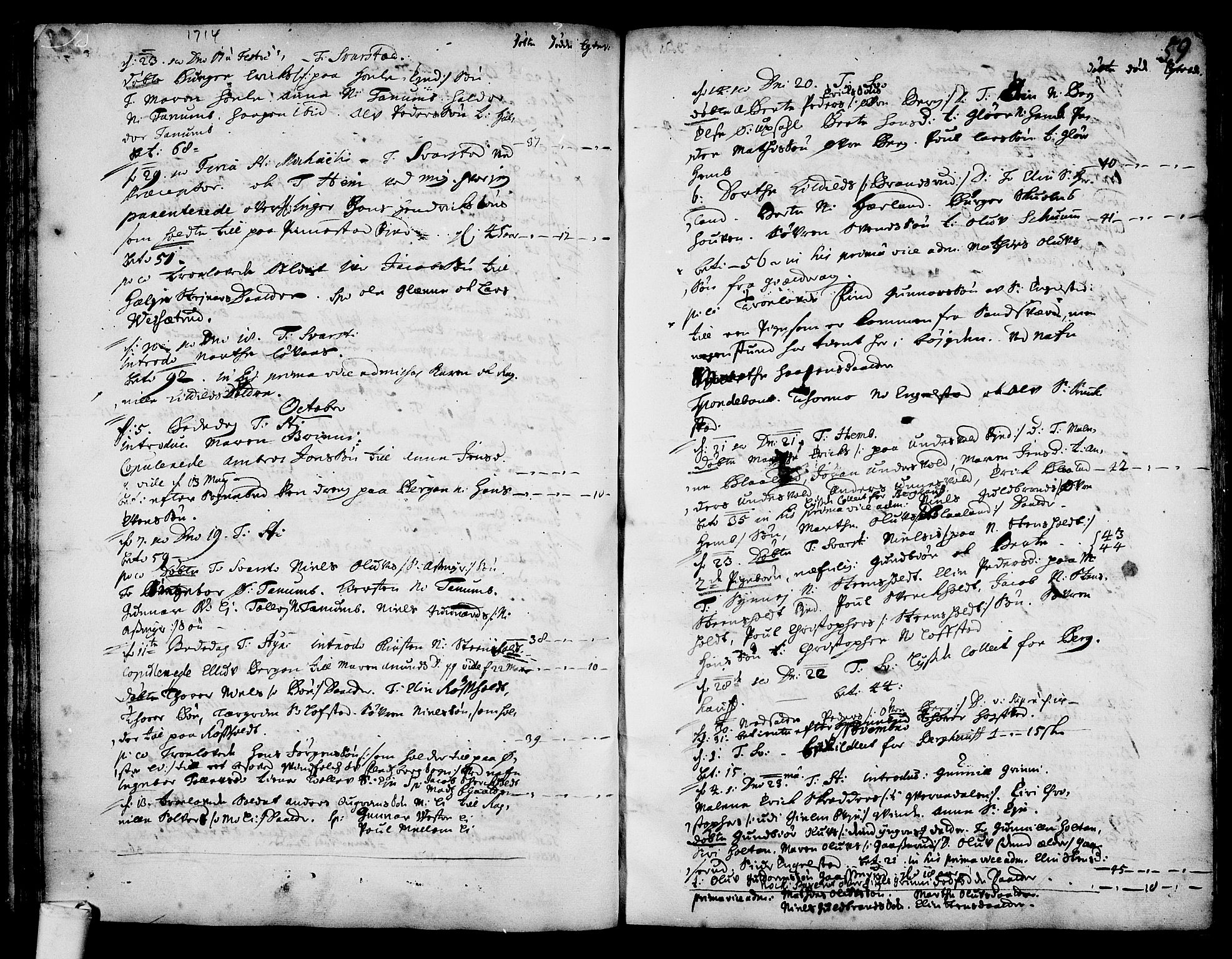 Lardal kirkebøker, AV/SAKO-A-350/F/Fa/L0001: Parish register (official) no. I 1, 1704-1725, p. 59