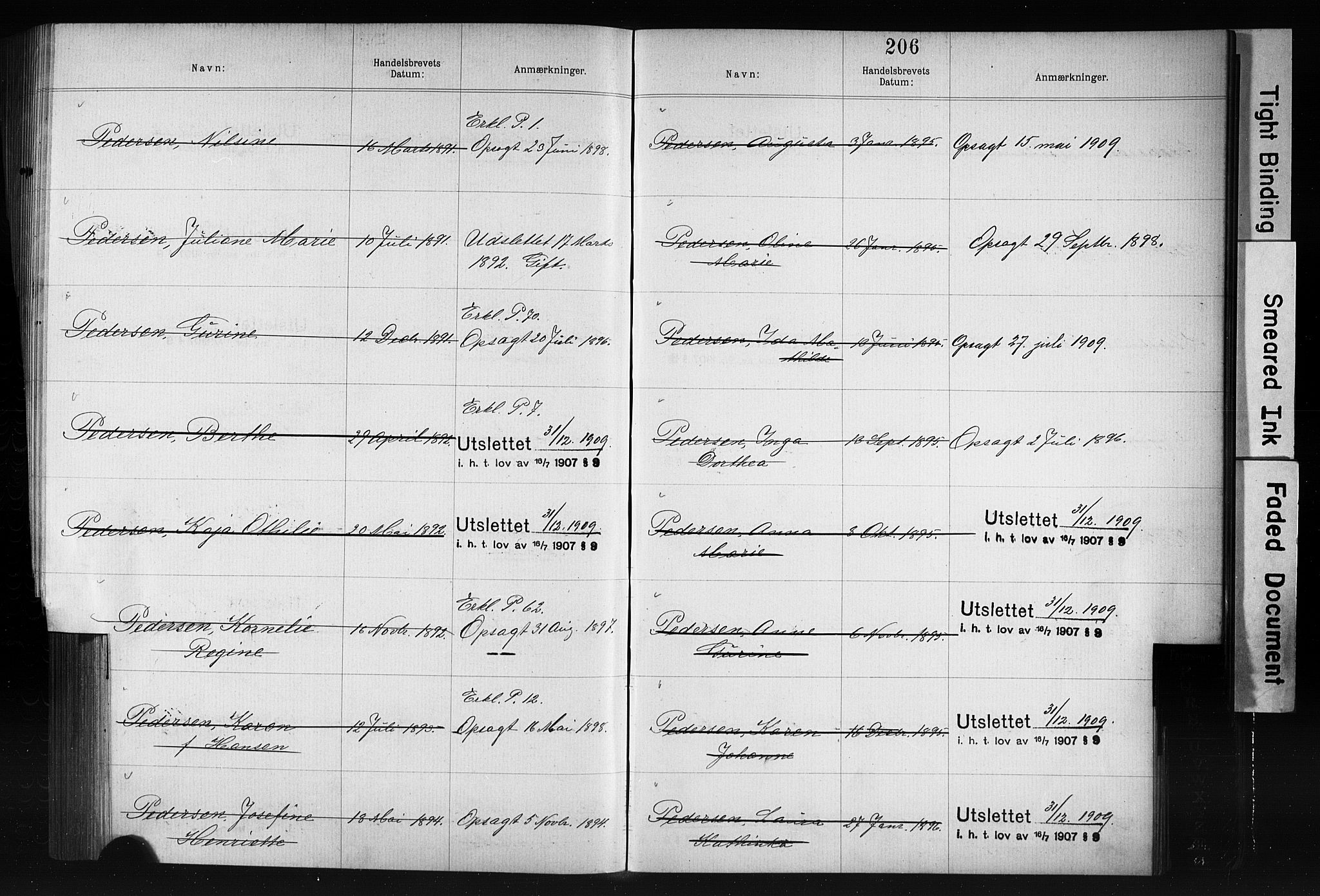 Kristiania magistrat, SAO/A-10711/F/Fb/L0006: Borgerrulle, 1879-1899, p. 174