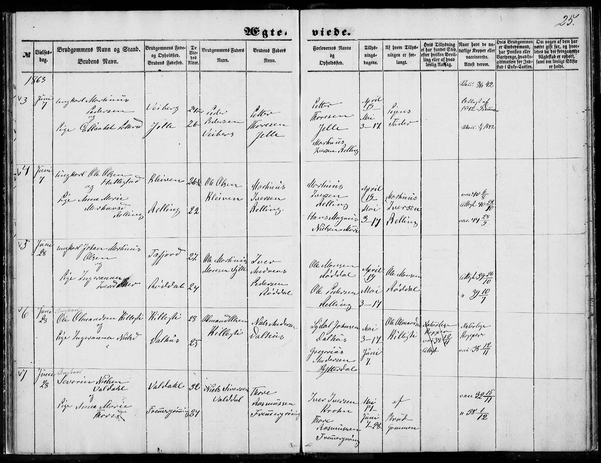 Ministerialprotokoller, klokkerbøker og fødselsregistre - Møre og Romsdal, AV/SAT-A-1454/519/L0250: Parish register (official) no. 519A09, 1850-1868, p. 25