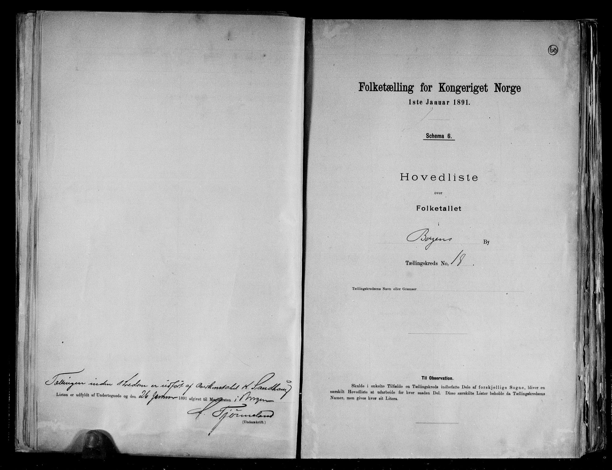 RA, 1891 Census for 1301 Bergen, 1891, p. 62