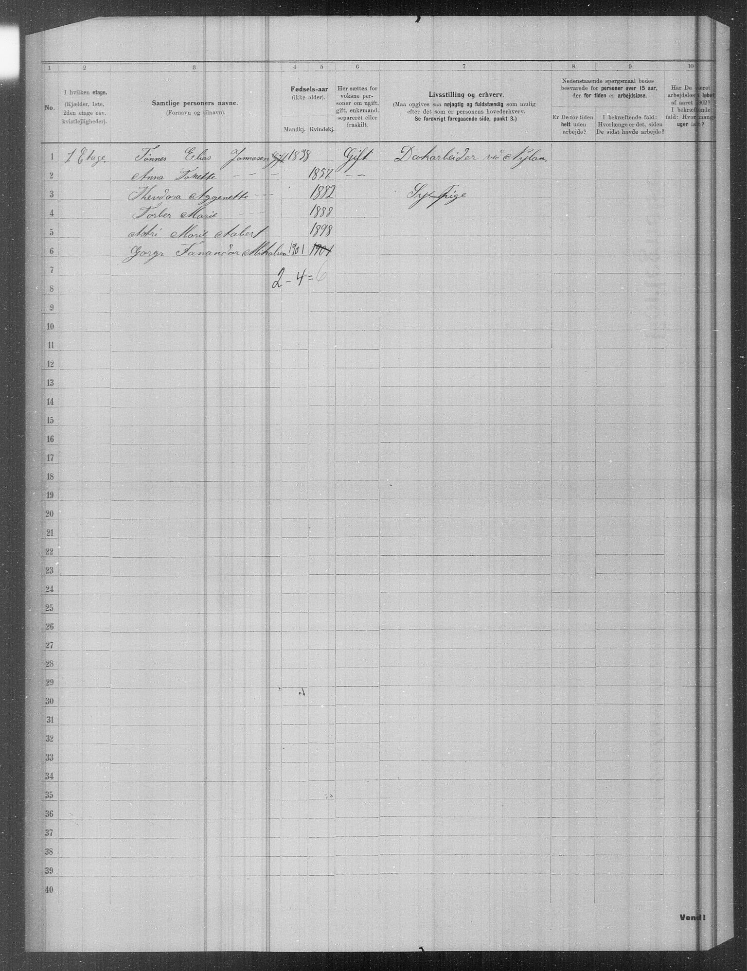 OBA, Municipal Census 1902 for Kristiania, 1902, p. 19799