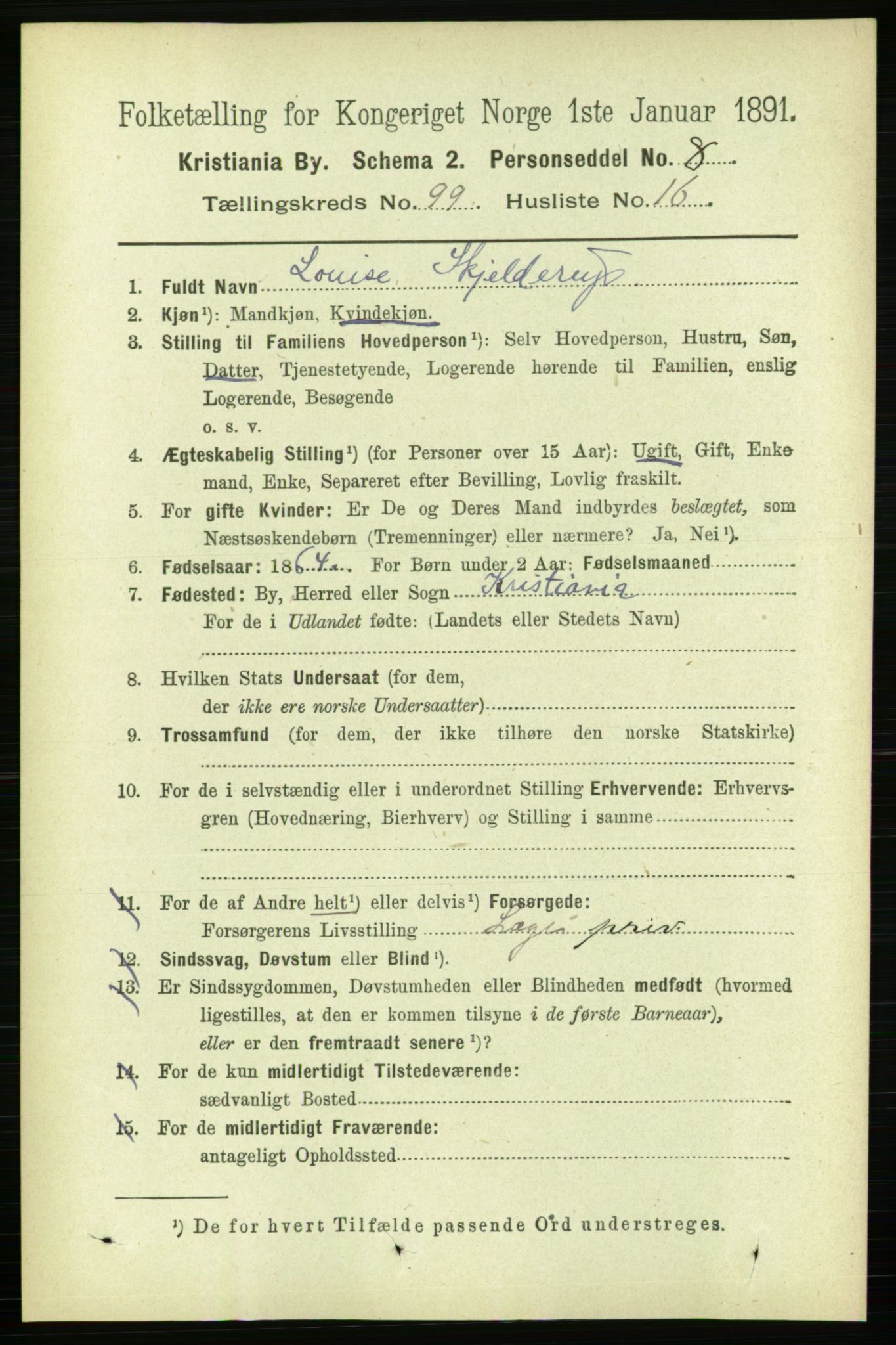 RA, 1891 census for 0301 Kristiania, 1891, p. 48823