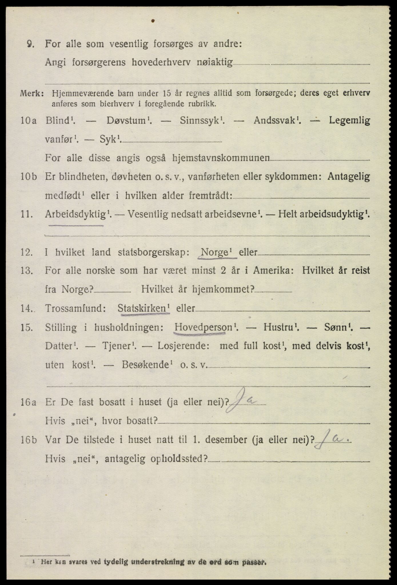 SAH, 1920 census for Furnes, 1920, p. 7106