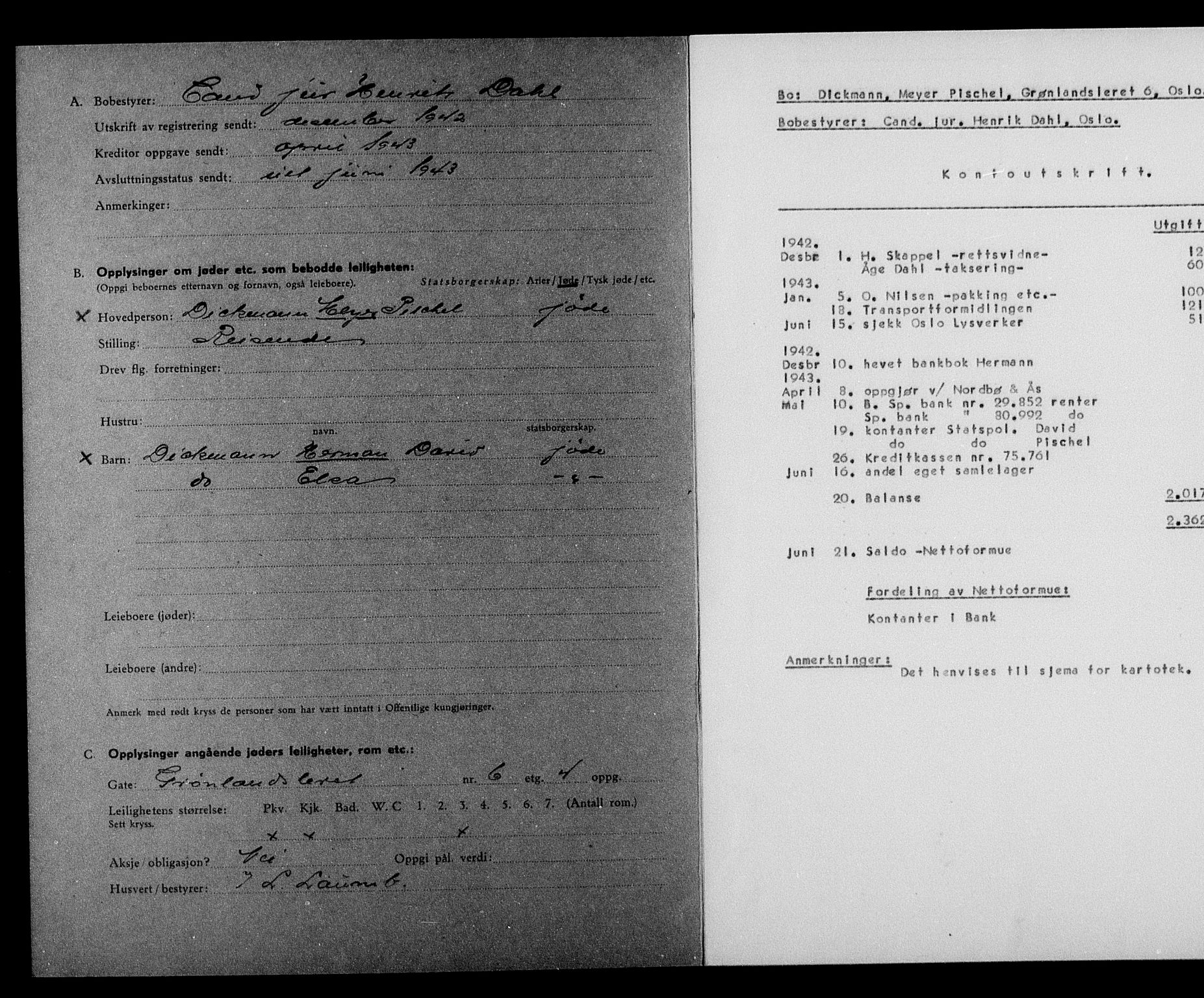 Justisdepartementet, Tilbakeføringskontoret for inndratte formuer, AV/RA-S-1564/H/Hc/Hcc/L0930: --, 1945-1947, p. 241