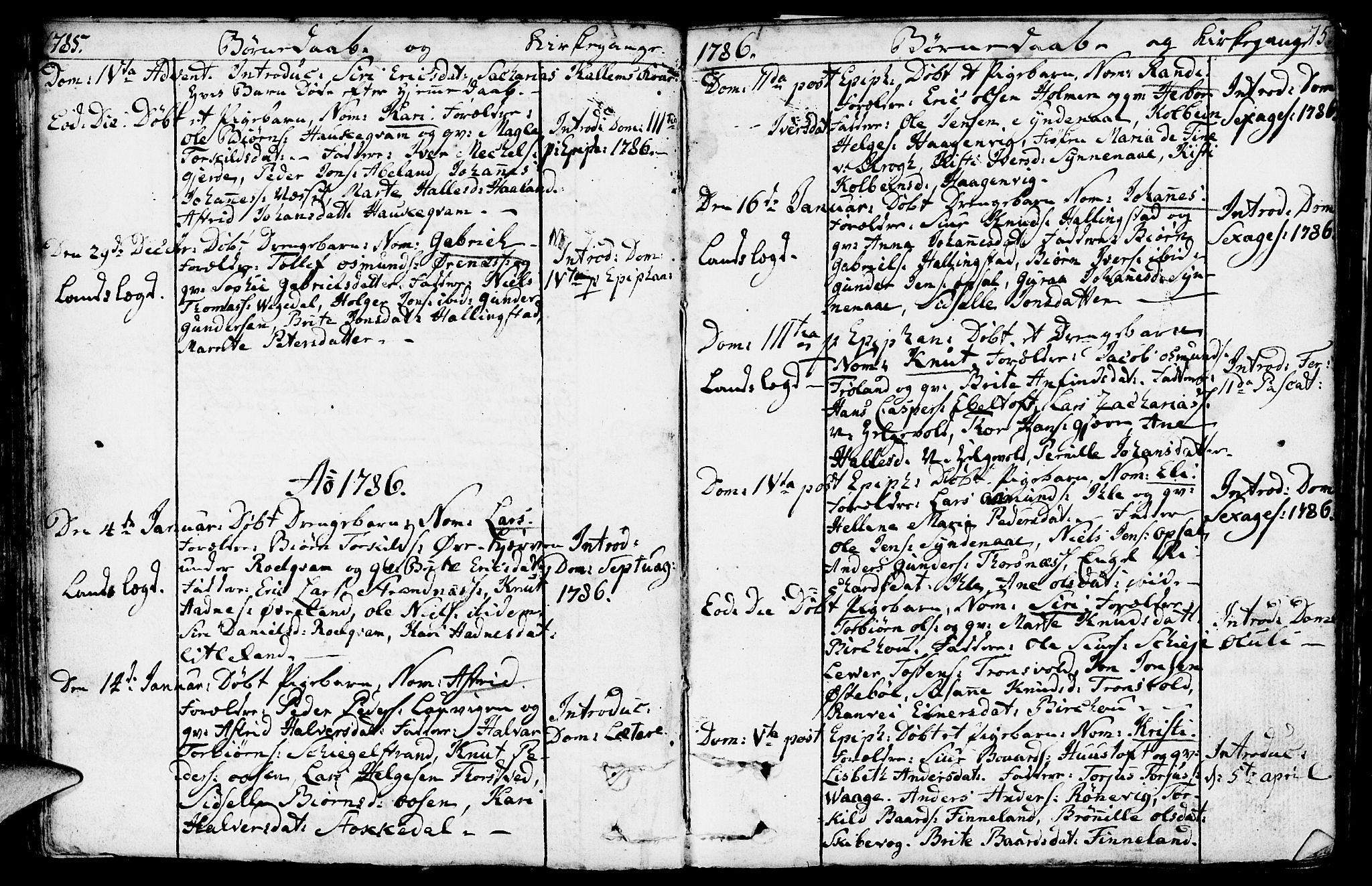 Vikedal sokneprestkontor, SAST/A-101840/01/IV: Parish register (official) no. A 2, 1779-1817, p. 75
