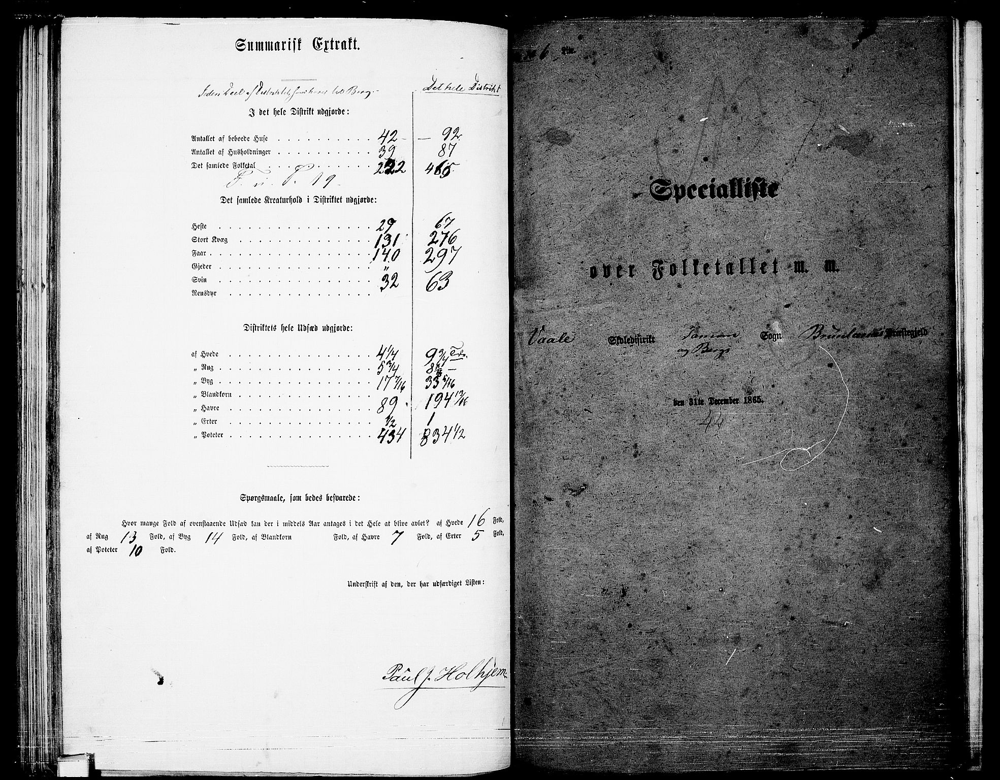 RA, 1865 census for Brunlanes, 1865, p. 114