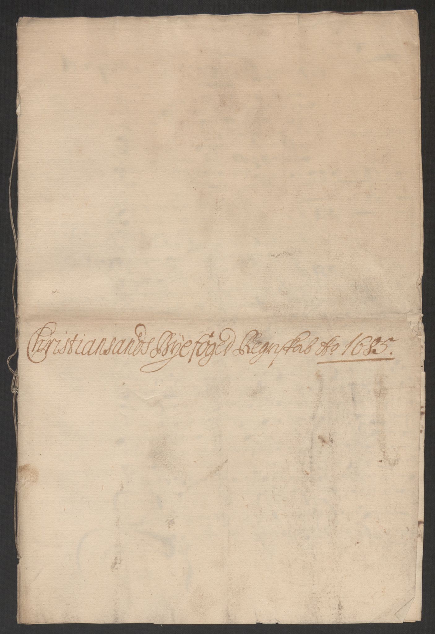 Rentekammeret inntil 1814, Reviderte regnskaper, Byregnskaper, AV/RA-EA-4066/R/Rm/L0285: [M18] Sikt og sakefall, 1681-1718, p. 58
