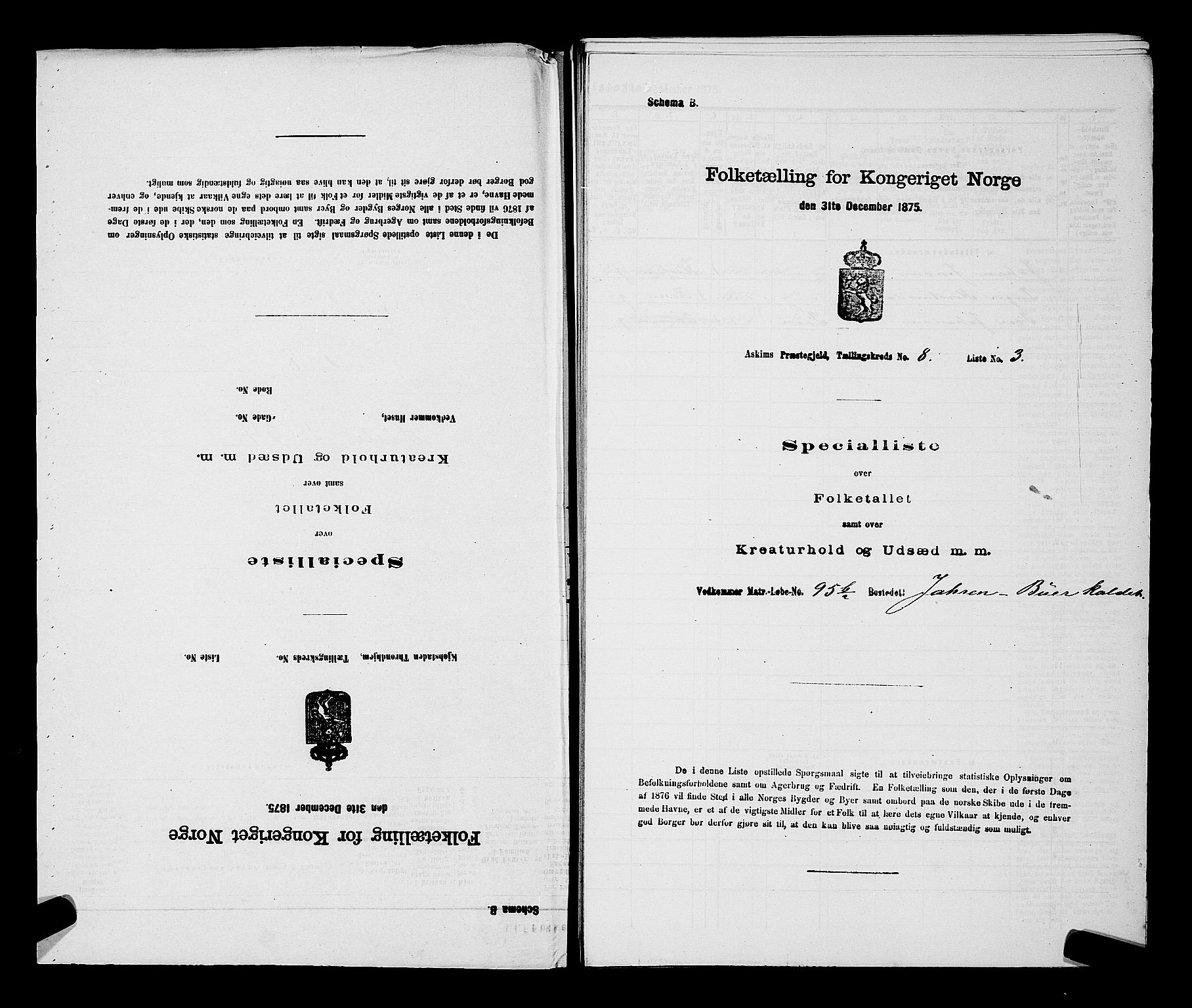 RA, 1875 census for 0124P Askim, 1875, p. 491