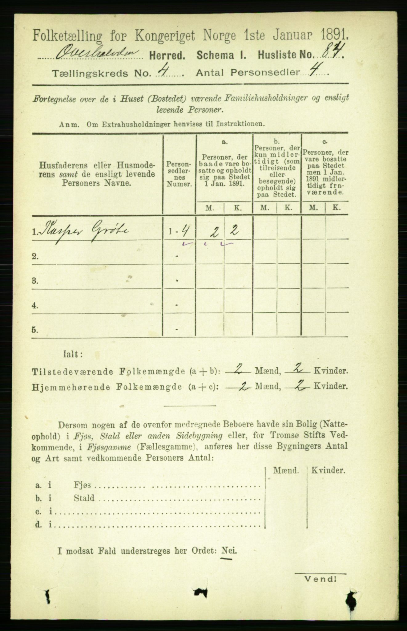 RA, 1891 census for 1744 Overhalla, 1891, p. 1094