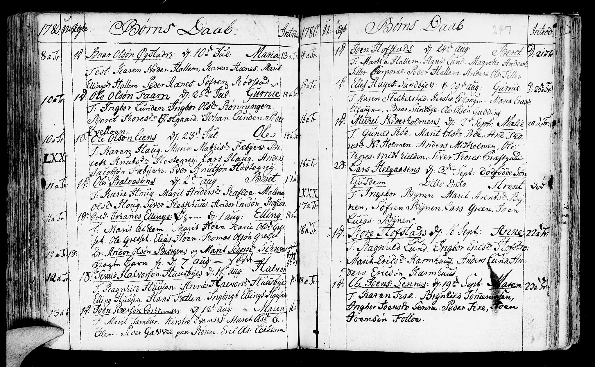 Ministerialprotokoller, klokkerbøker og fødselsregistre - Nord-Trøndelag, SAT/A-1458/723/L0231: Parish register (official) no. 723A02, 1748-1780, p. 247
