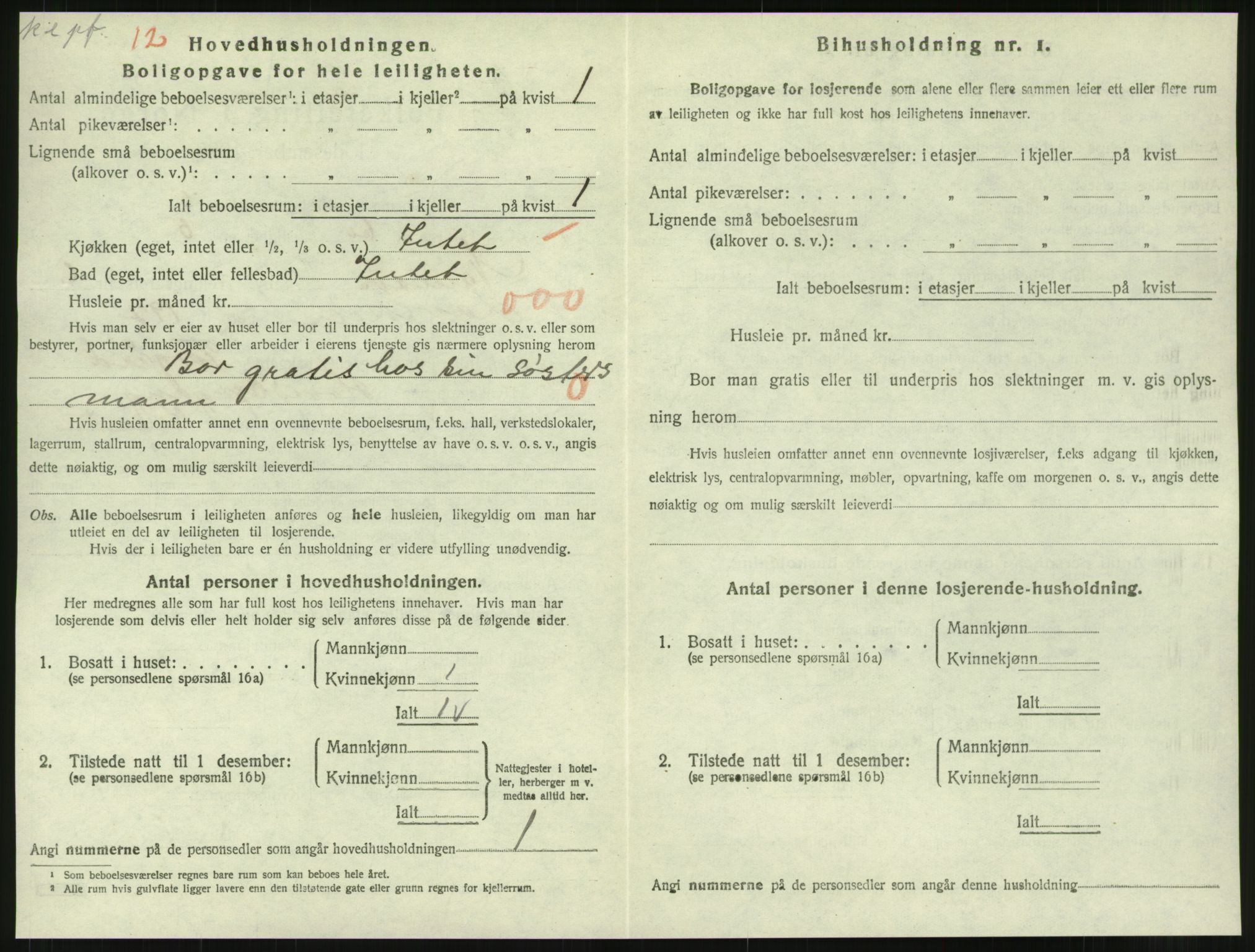 SAT, 1920 census for Namsos, 1920, p. 2008