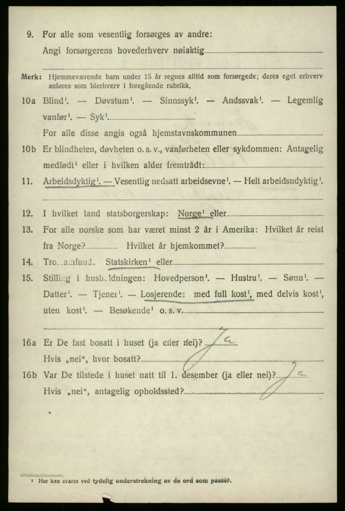 SAB, 1920 census for Innvik, 1920, p. 4530