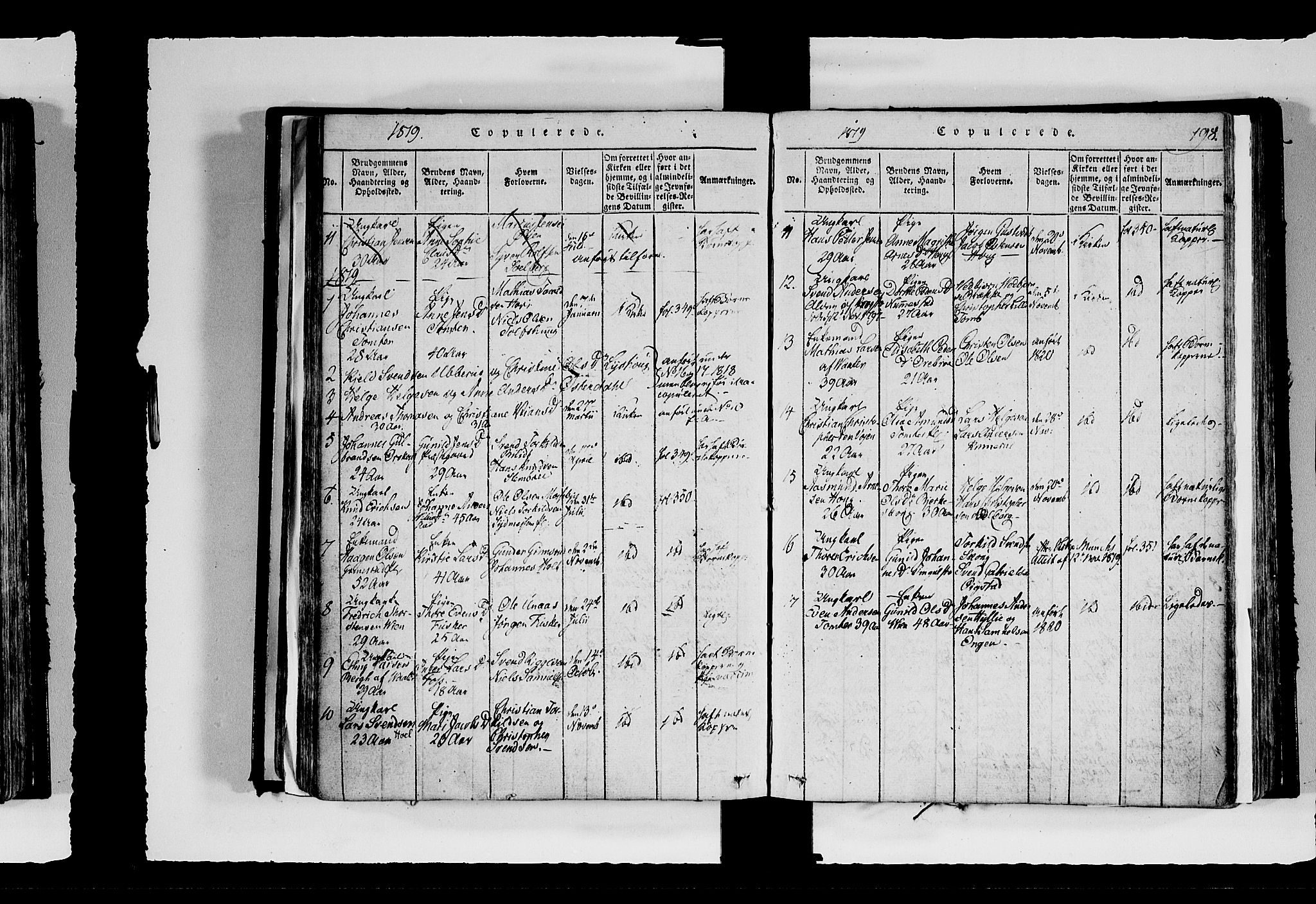 Hobøl prestekontor Kirkebøker, AV/SAO-A-2002/F/Fa/L0002: Parish register (official) no. I 2, 1814-1841, p. 198