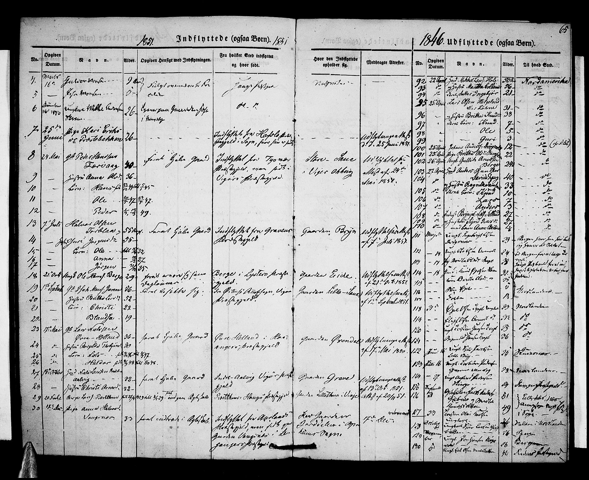 Voss sokneprestembete, SAB/A-79001/H/Haa: Parish register (official) no. A 15, 1845-1855, p. 65