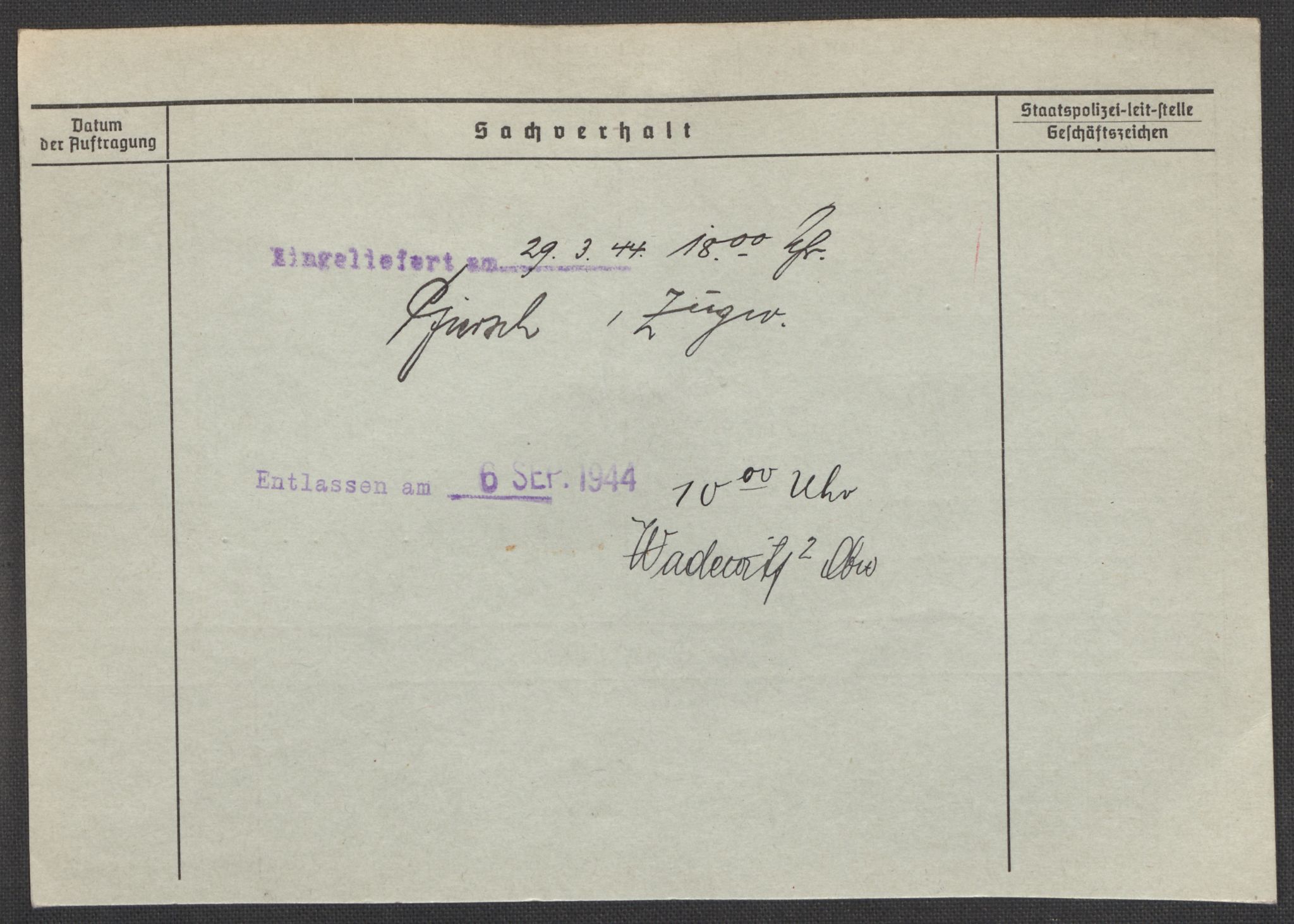 Befehlshaber der Sicherheitspolizei und des SD, AV/RA-RAFA-5969/E/Ea/Eaa/L0009: Register over norske fanger i Møllergata 19: Ru-Sy, 1940-1945, p. 105