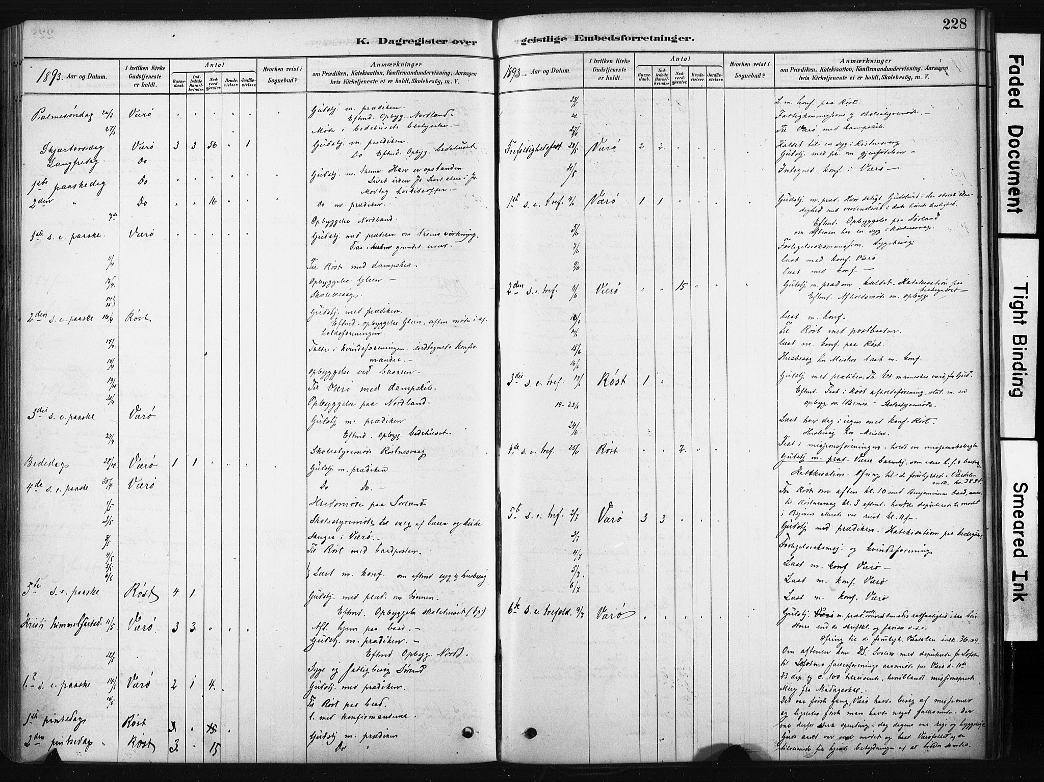 Ministerialprotokoller, klokkerbøker og fødselsregistre - Nordland, AV/SAT-A-1459/808/L0128: Parish register (official) no. 808A01, 1880-1902, p. 228