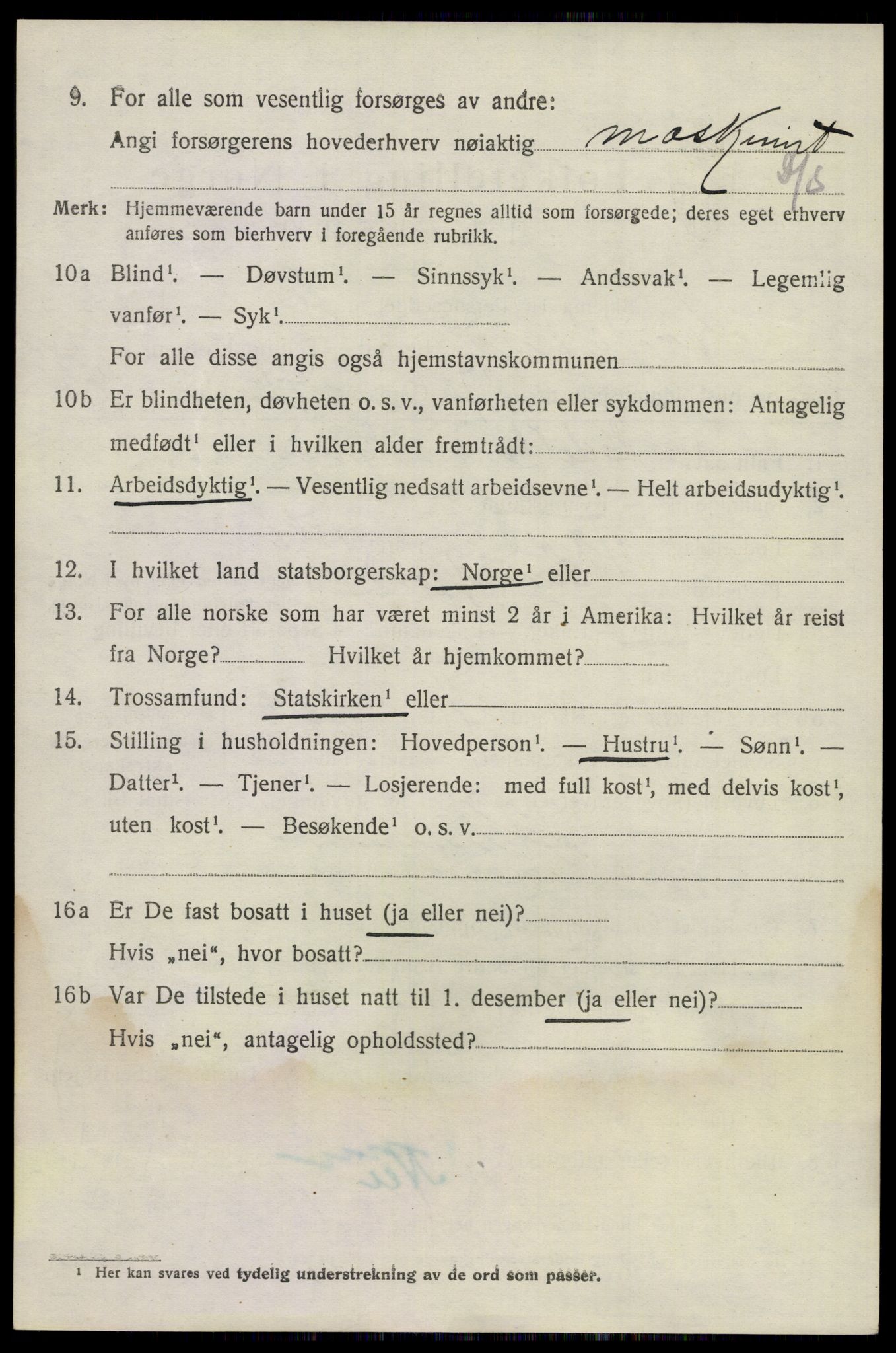 SAKO, 1920 census for Sandeherred, 1920, p. 20683