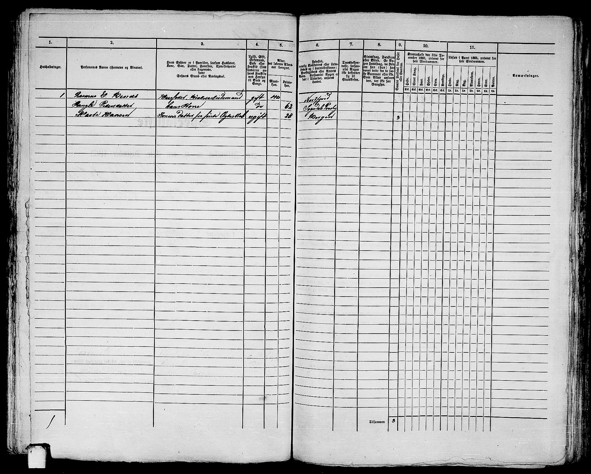 RA, 1865 census for Bergen, 1865, p. 762