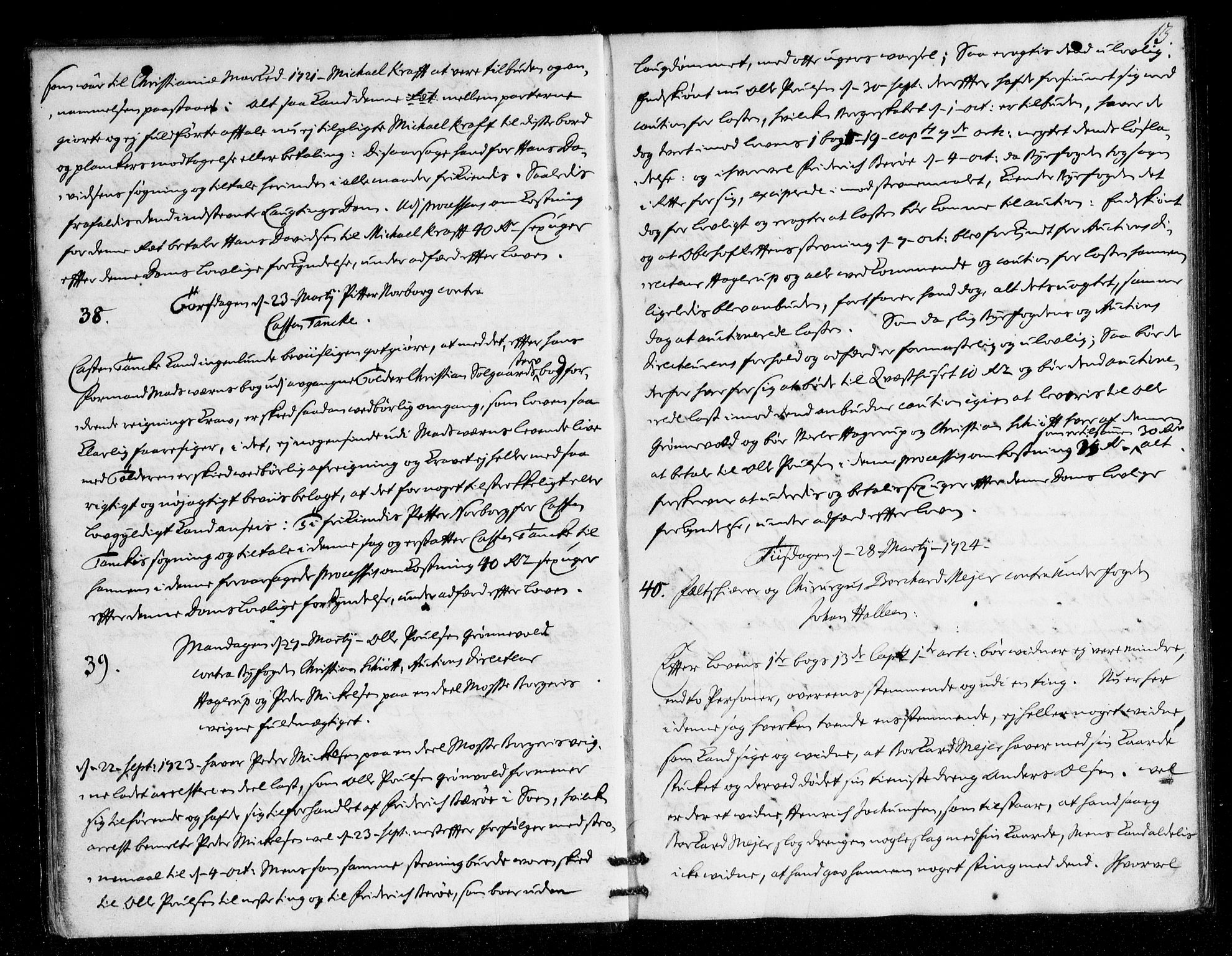 Overhoffretten 1667-1797, AV/RA-EA-2884/Aa/L0054: Avsiktsprotokoll, 1724, p. 12b-13a