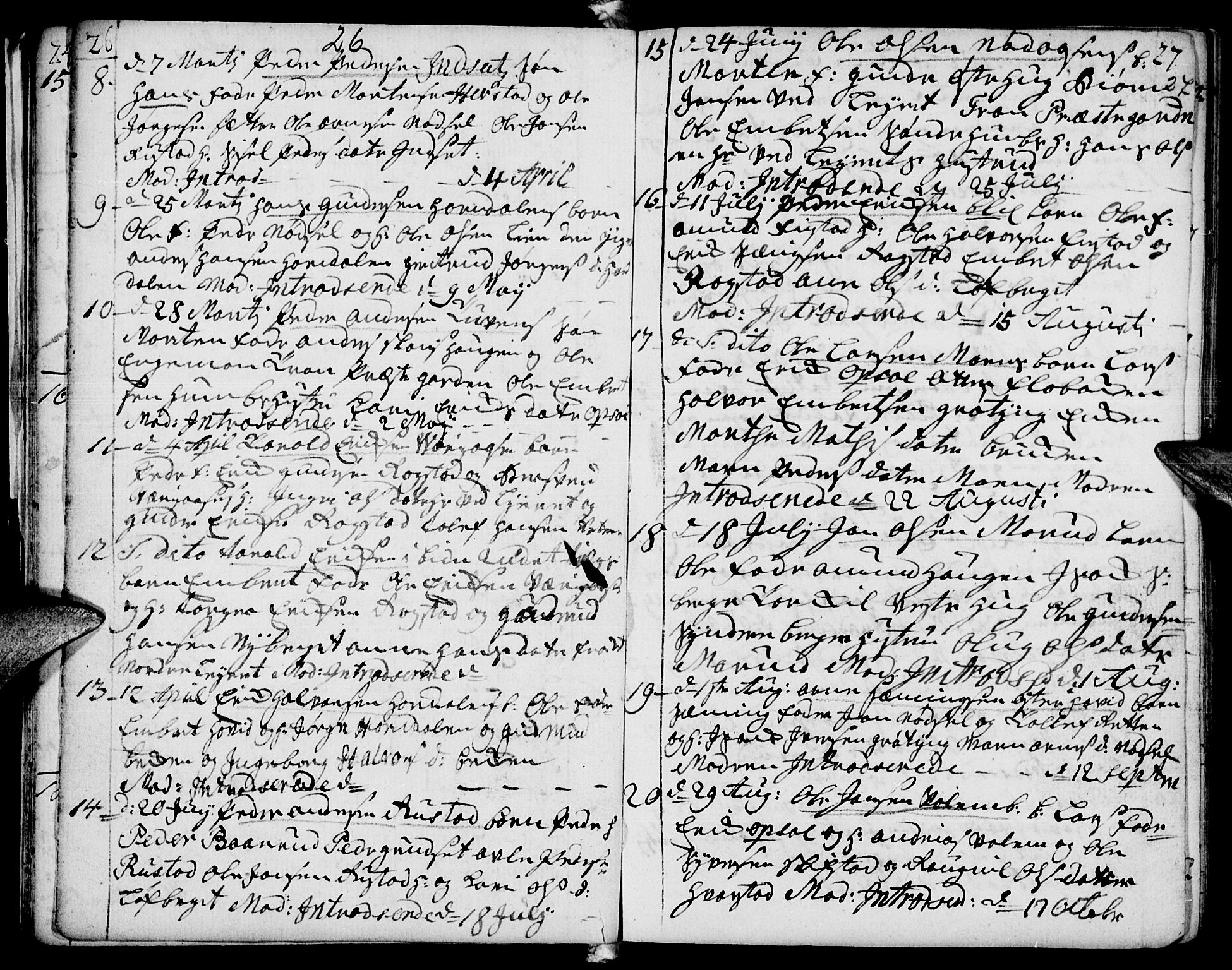 Elverum prestekontor, SAH/PREST-044/H/Ha/Haa/L0002: Parish register (official) no. 2, 1751-1756, p. 26-27