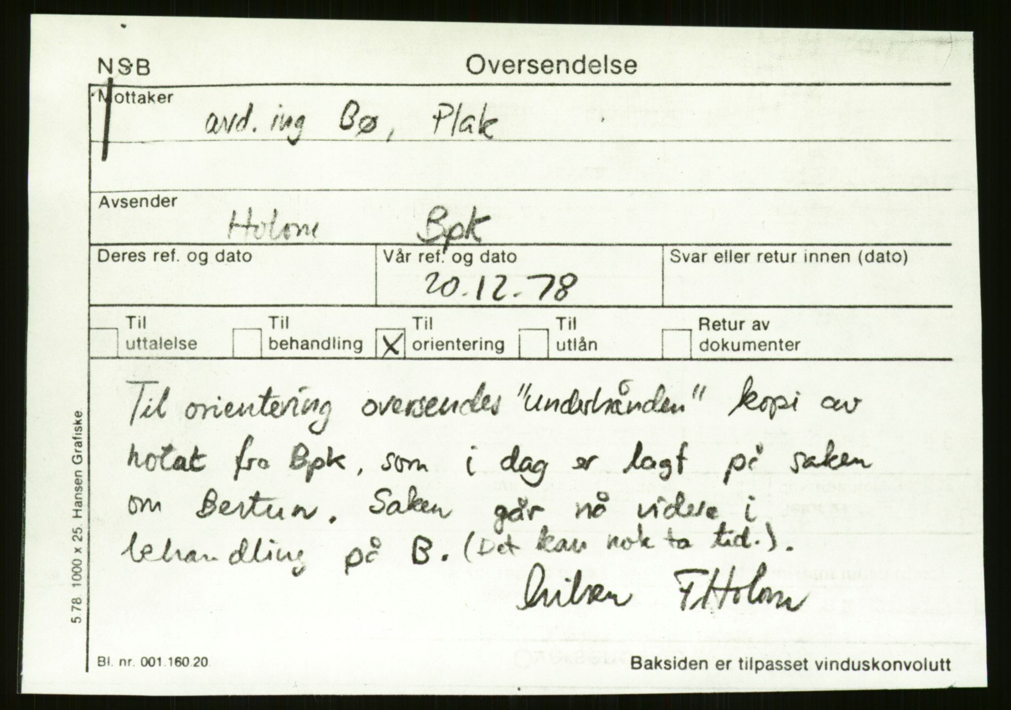 Norges statsbaner, Hovedadministrasjonen, Plankontoret for Oslo S, RA/S-5410/D/L0168: Driftsbanegården. Øvrige driftsbanegårder, 1917-1978, p. 31